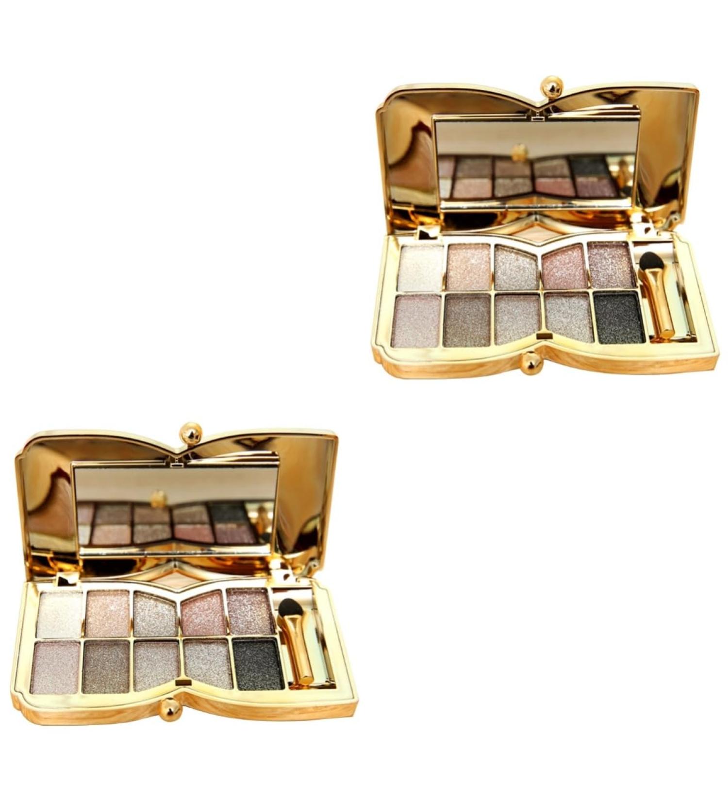Angoily 2pcs Colorful # With Glitter Flash Brush Colors & Makeup Eyeshadow Shadow Mirror Eye - Buy Online on SooperMarket.com