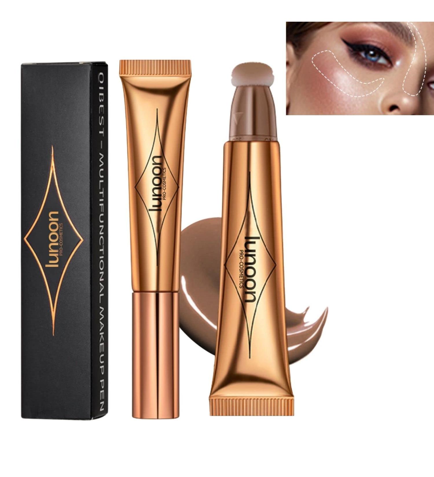 2PCS Matte Finish Liquid Contour Stick - Lightweight Cream Makeup Wand (01) - Buy Online on SooperMarket.com