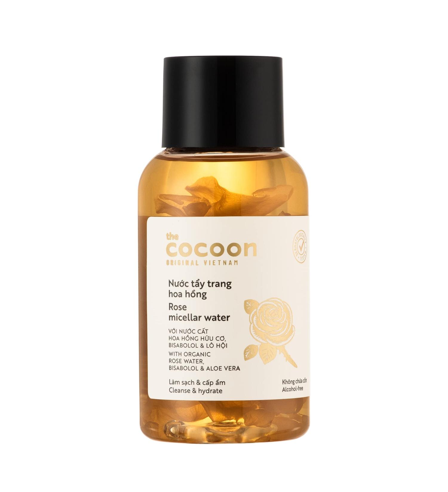 Cocoon Rose Micellar Water | Organic Hydrating Makeup Remover for Dry & Normal Skin | 4.73 fl oz - Shop Now - Buy Online on SooperMarket.com