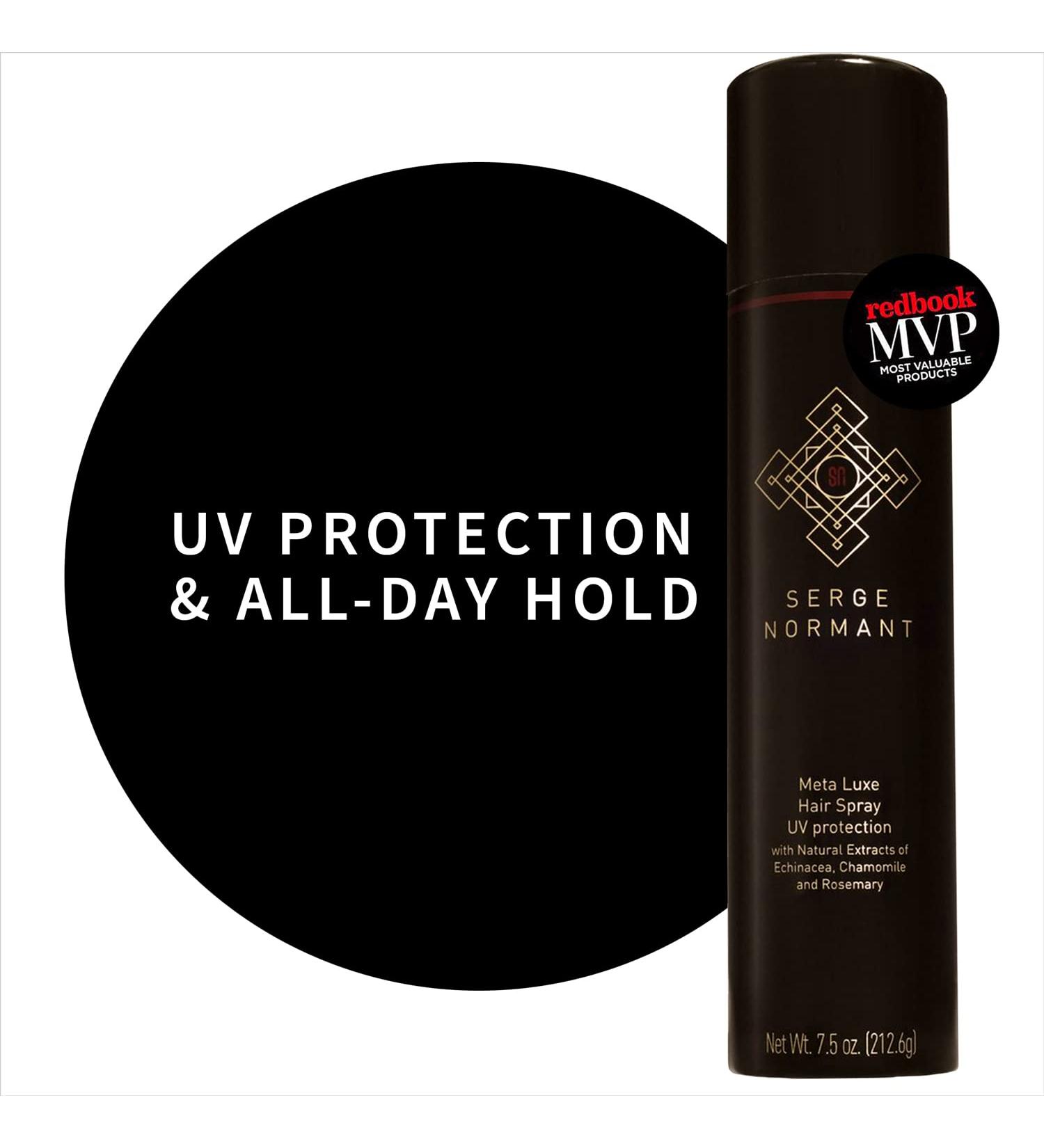 Serge Normant Meta Luxe Hair Spray 7.5 fl oz | UV Protection & Color Fade Prevention | Long Lasting Sun Protectant | All Day Hold | Award Winning Formula - Buy Online on SooperMarket.com