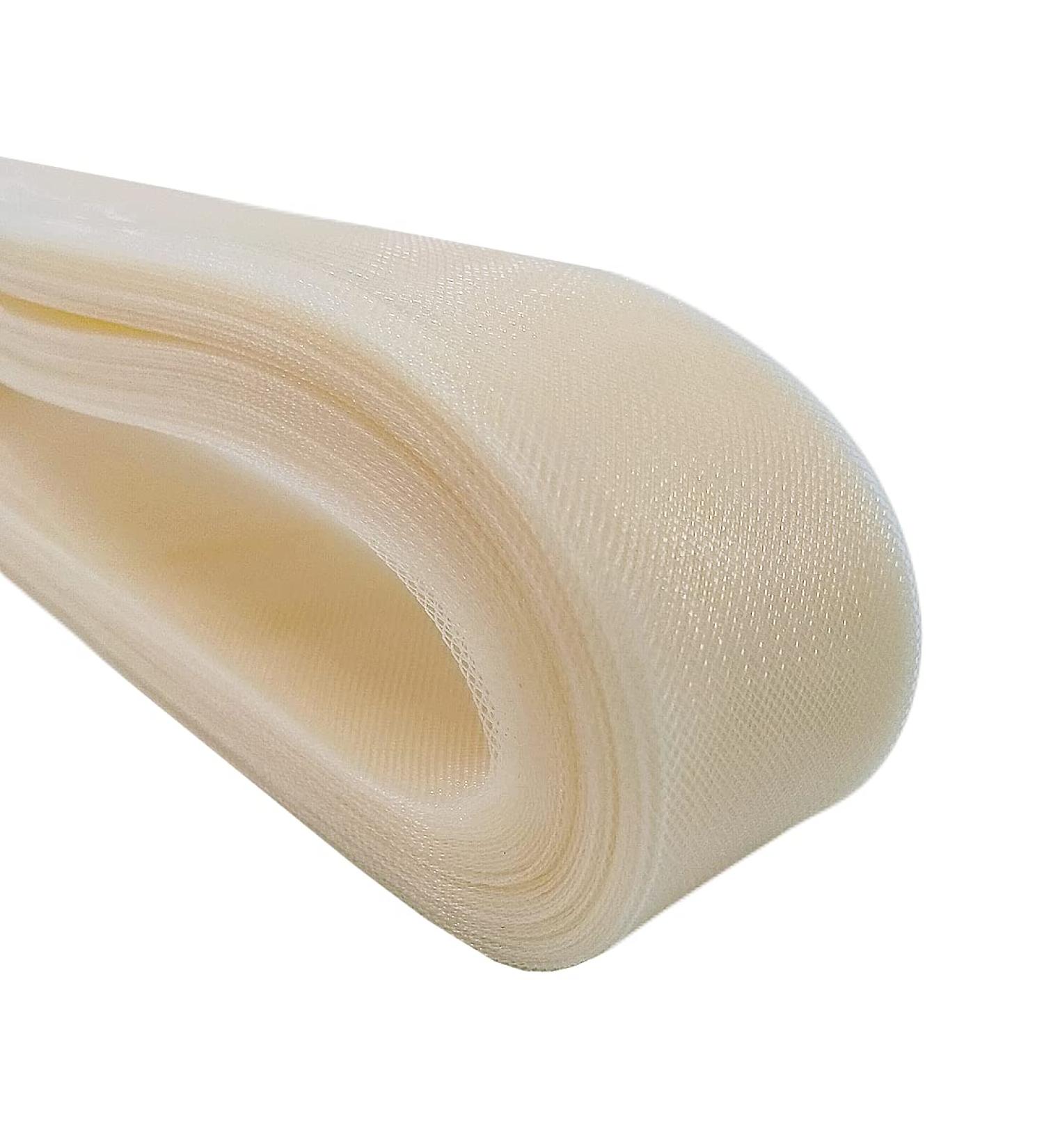 Abbaoww 50 Yards Soft Horsehair Braid 2 Inch for Wedding Dress Sewing - Ivory - Buy Online on SooperMarket.com