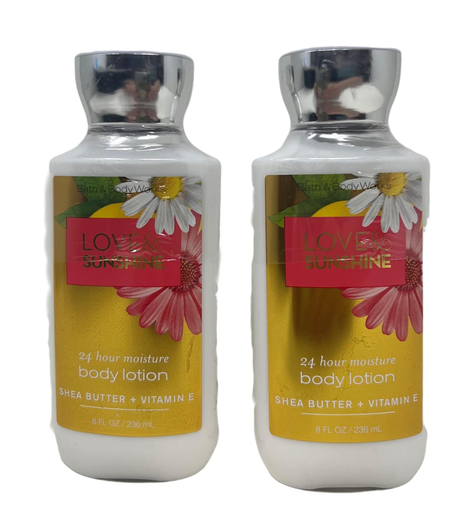 Bath and Body Works 2 Pack Love & Sunshine Super Smooth Body Lotion 8 Oz