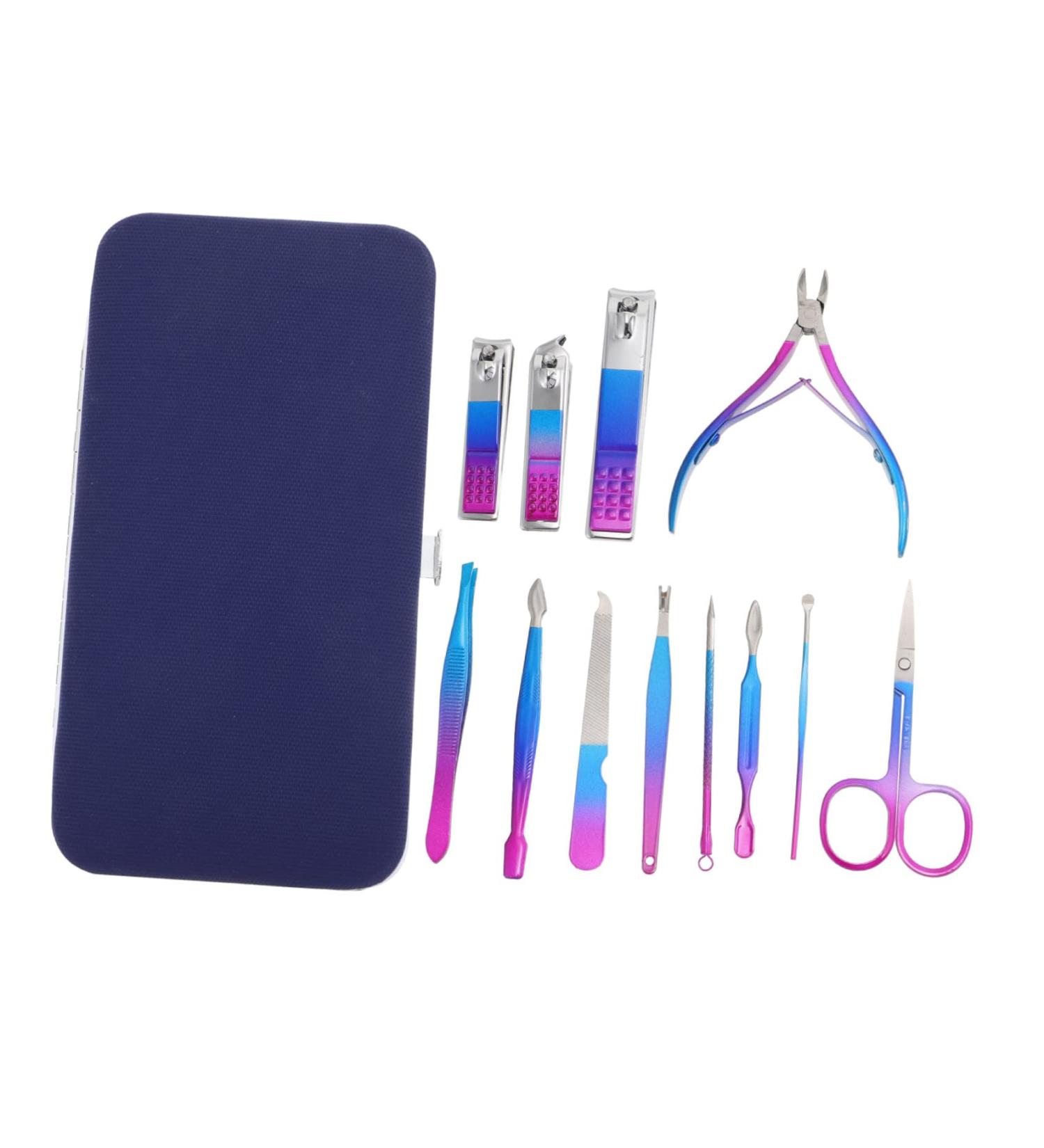 Mikinona 1 Set Nail Set Nail Tools Manicure Grooming Kit Pedicure Care Tools Manicure Grooming Tool Needle Cuticle Pusher Kit Manicure Kit Clip Trimmer Nail Art Supplies Stainless Steel - Buy Online on SooperMarket.com