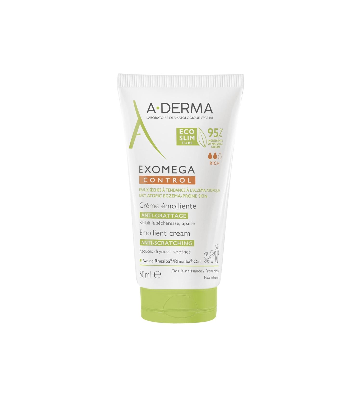 A-DERMA Exomega Control Emollient Cream Anti-Scratching 50ml