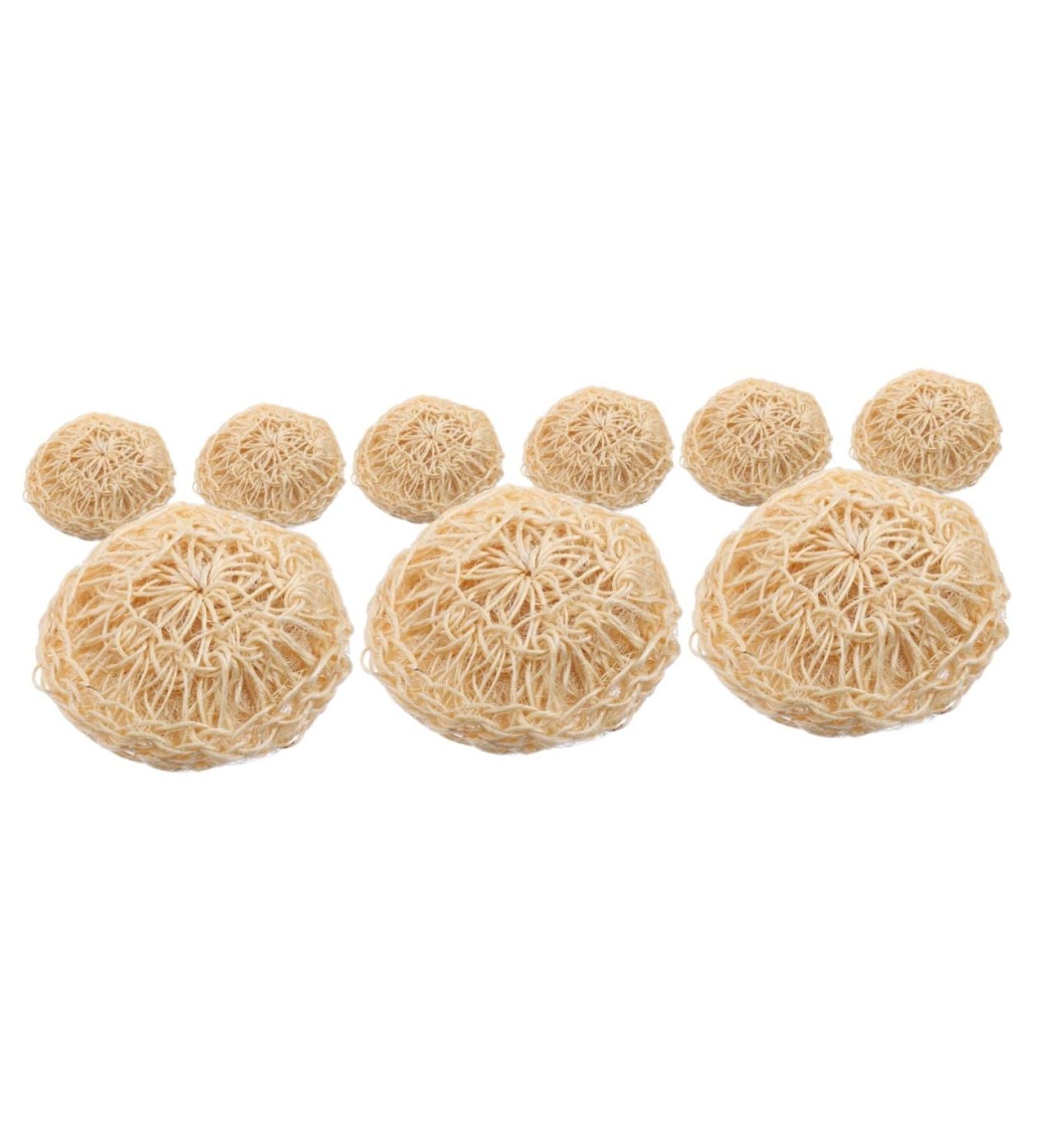 NOLITOY 9 Pcs Cleaning Bath Ball Set - Exfoliating Body Scrubber & Loofah Sponge for a Spa-like Shower Experience - Ideal for Bathing & Toiletries - Buy Online on SooperMarket.com