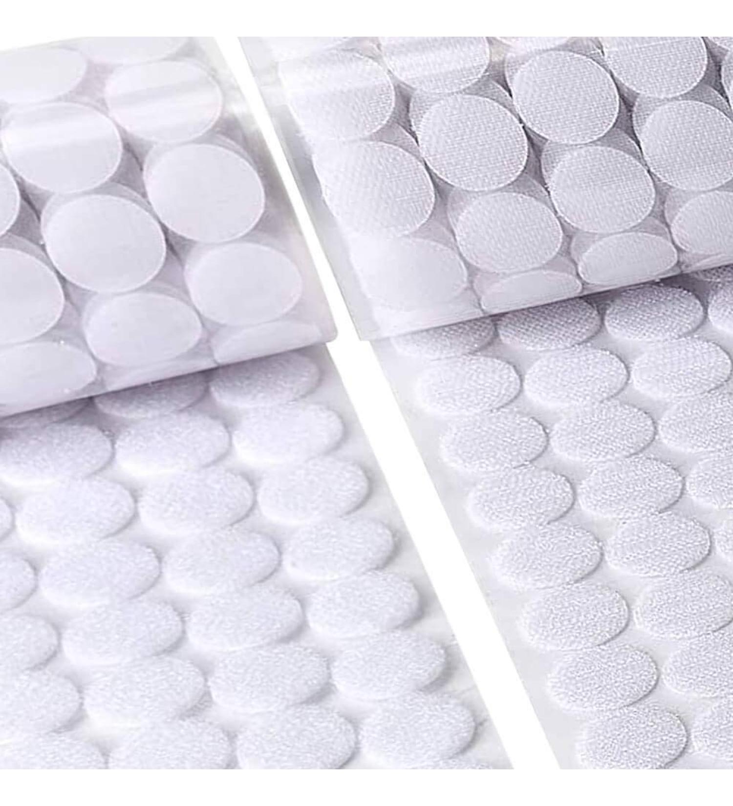 Self Adhesive Dots  1000Pcs(500 Pair Sets) 0.59 Inch Diameter Strong Self Adhesive Dots for Classroom Nylon Sticky Back Coins Hook Loop Strips  Small Circle Dots Stickers Tapes  White 0.59 -1000Pcs - Buy Online on SooperMarket.com