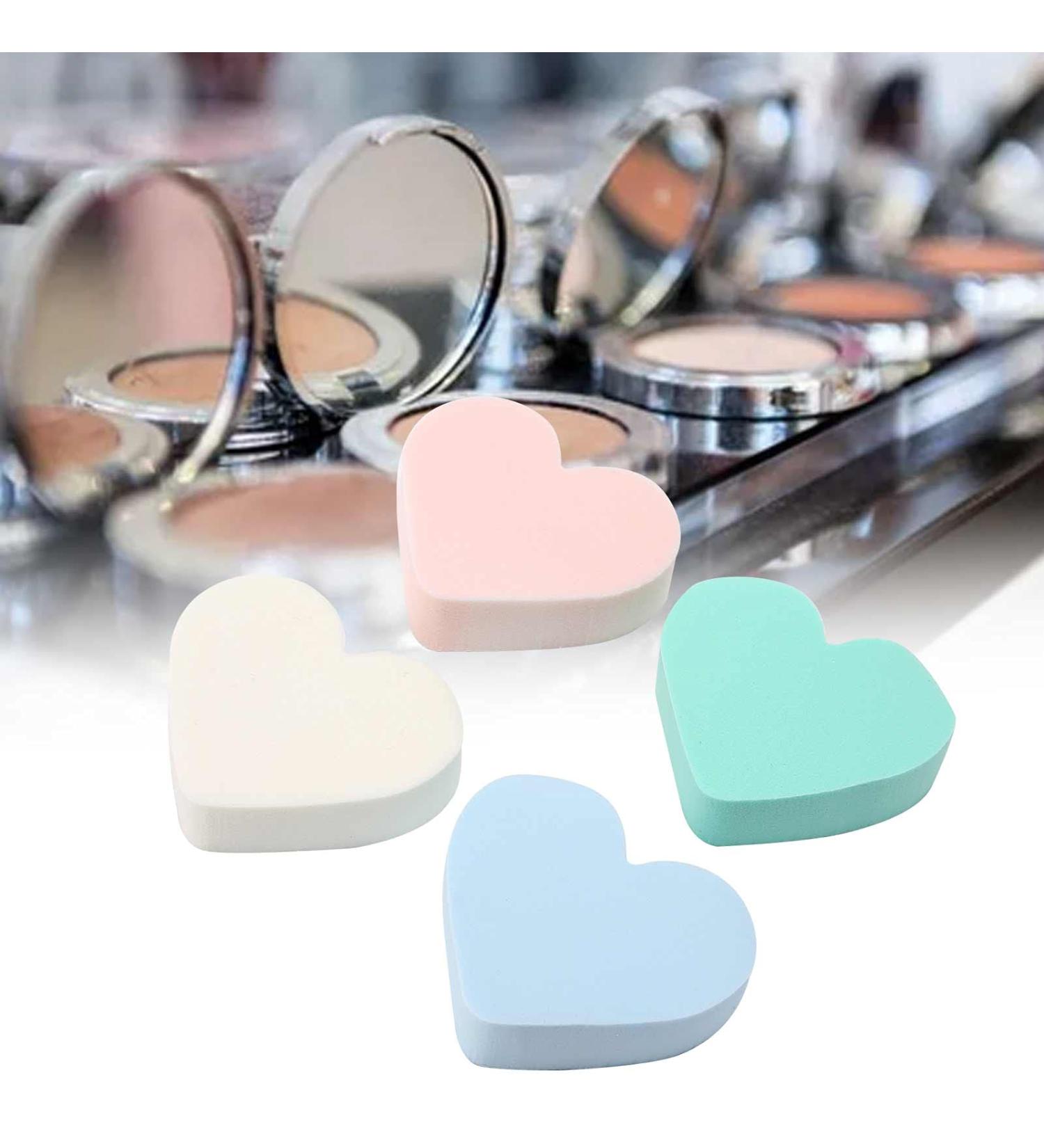 Cosmetic Makeup Sponge Reusable Heart Shaped Makeup Sponge Soft for Men for Foundation Blushes BB Cream for Create Perfect Makeup Effect for Women - Buy Online on SooperMarket.com