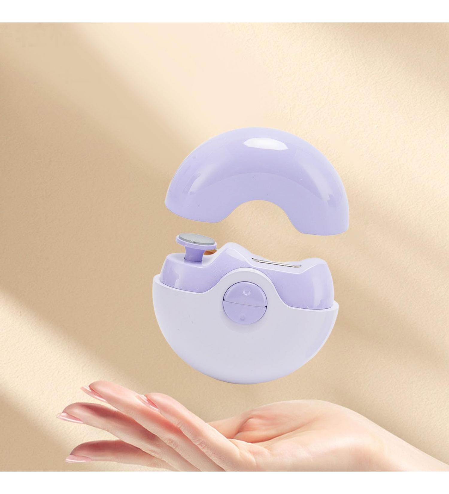 Electric Automatic Nail Clipper - 2 in 1 Electric Automatic Nail Clipper 2 Speeds USB Rechargeable Safety Fingernail Cutter File Nail Scraps Storage for Kids Adult Purple - Buy Online on SooperMarket.com