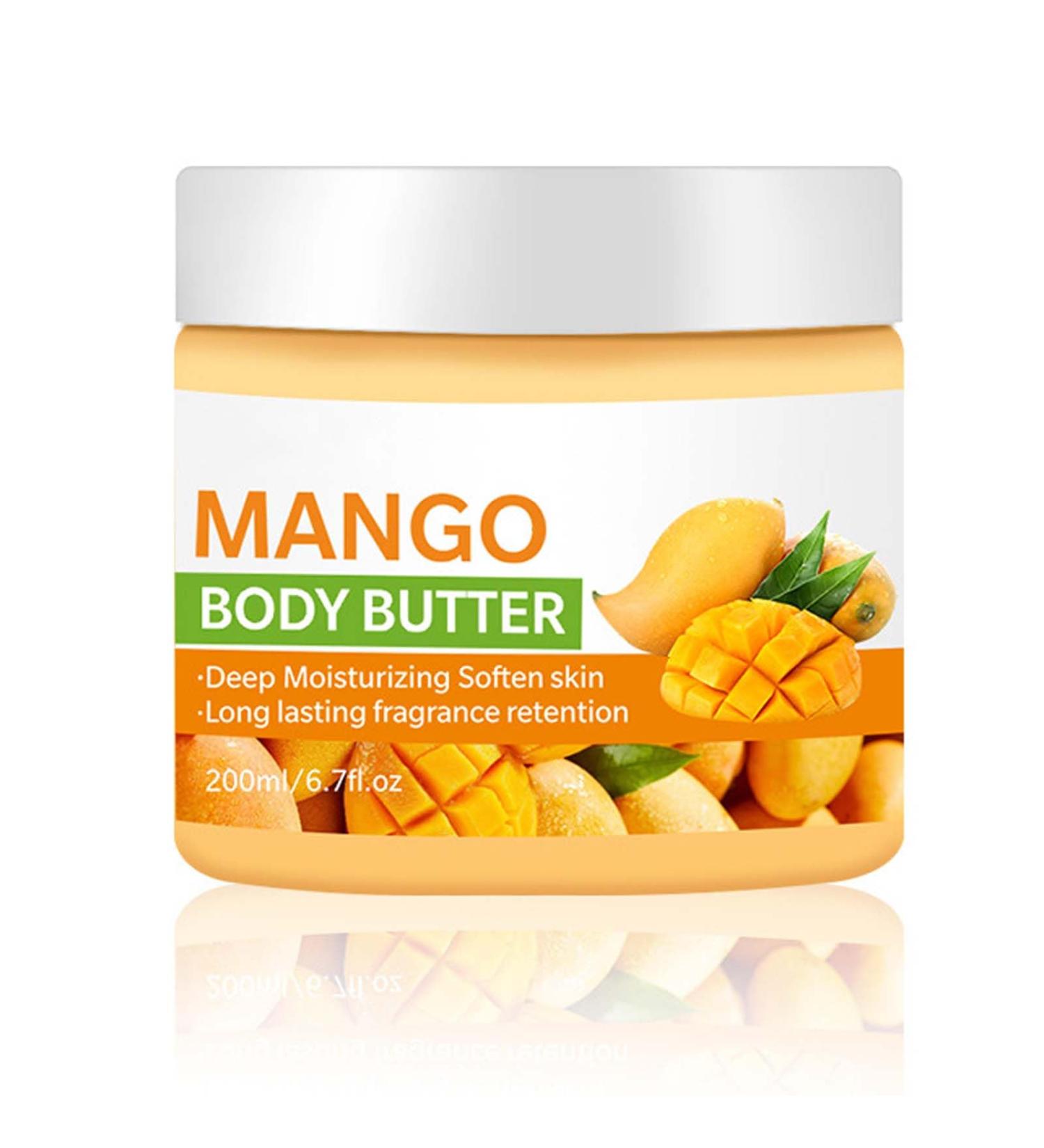 Trendyfave Mango Body Butter Large-capacity Body Lotion Body Moisturiser With Mango Body Lotion for Dry Skin Body Skin Care Smooth Skin Deeply Moisturize Skin Body Butter For Women & Men 200ml - Buy Online on SooperMarket.com