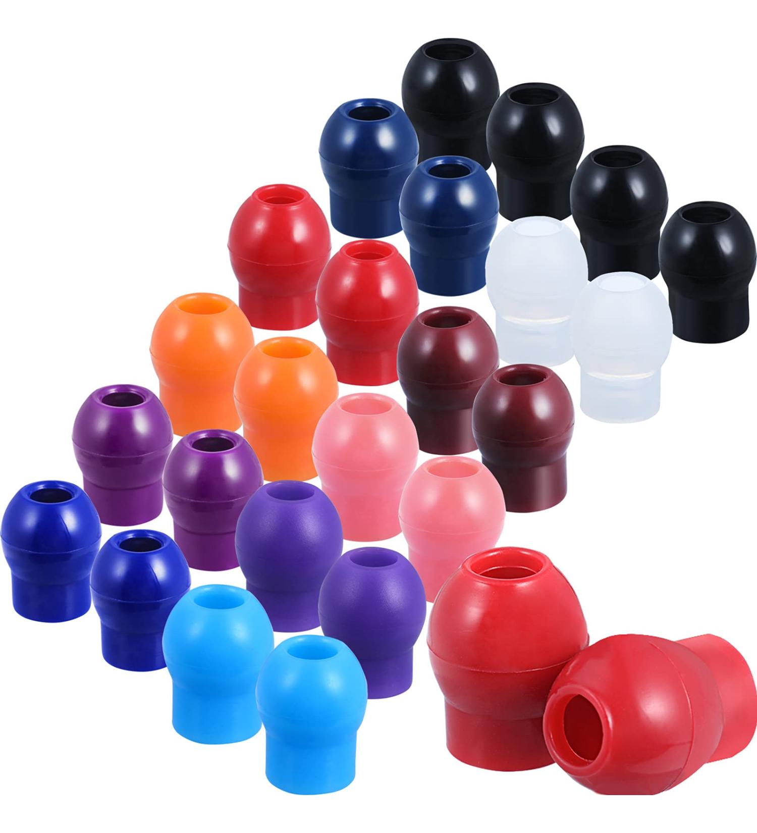 BBTO 36 Pieces Replacement Ear Tips for Stethoscopes | Universal Soft-Sealing Earbuds in Rainbow Colors | 30 Colored & 6 Transparent Options - Buy Online on SooperMarket.com