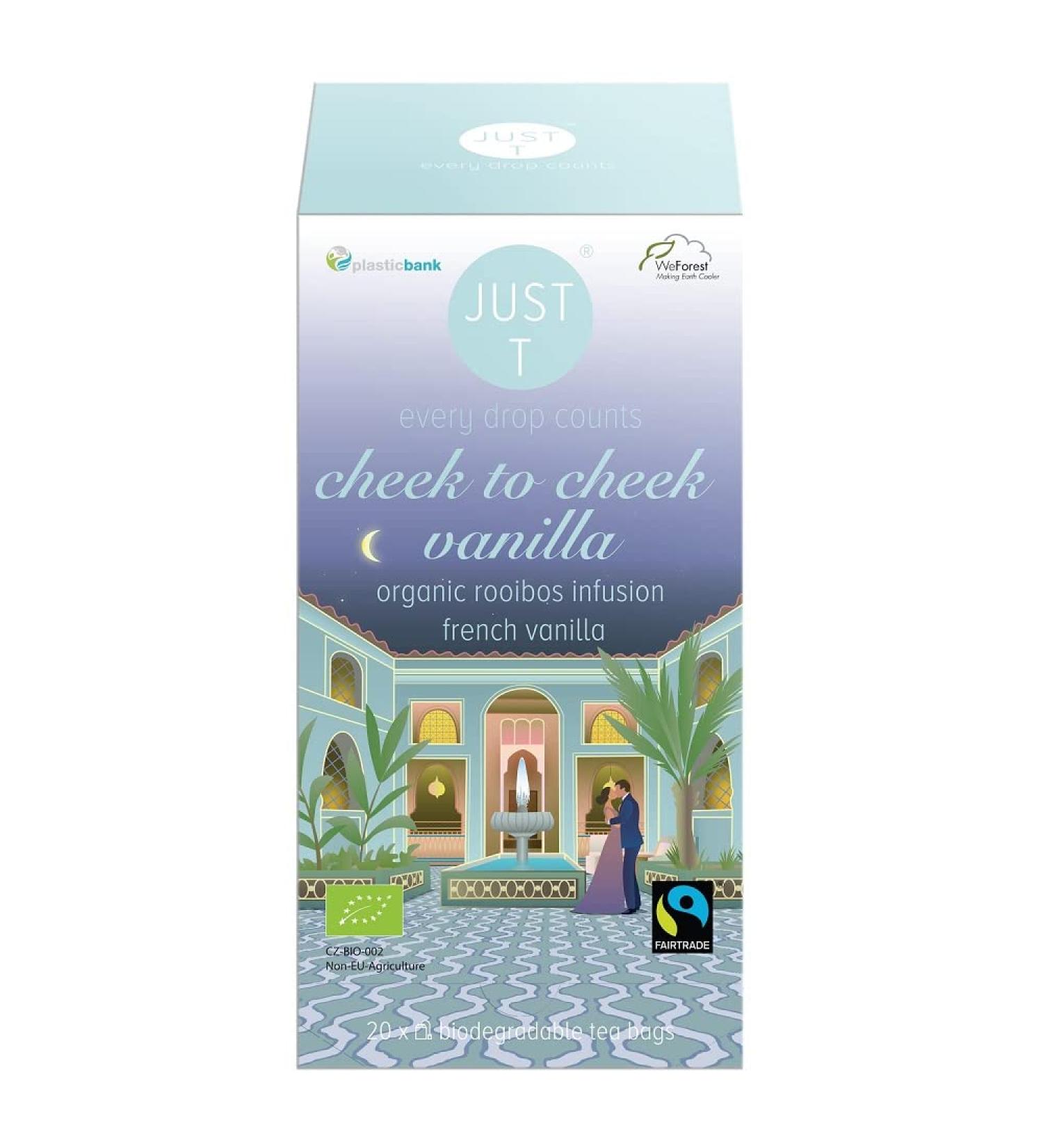 Just T Cheek to Cheek Vanilla Organic Rooibos Tea Bags - 20 Count - Buy Online on SooperMarket.com