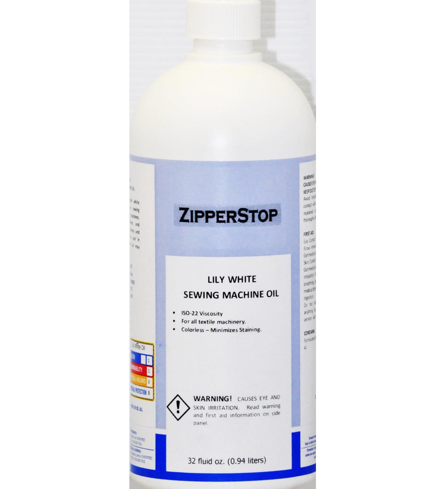 Sewing Machine Oil  Lily White  32 Fluid OZ.(0.94 liters) Made in U.S.A.