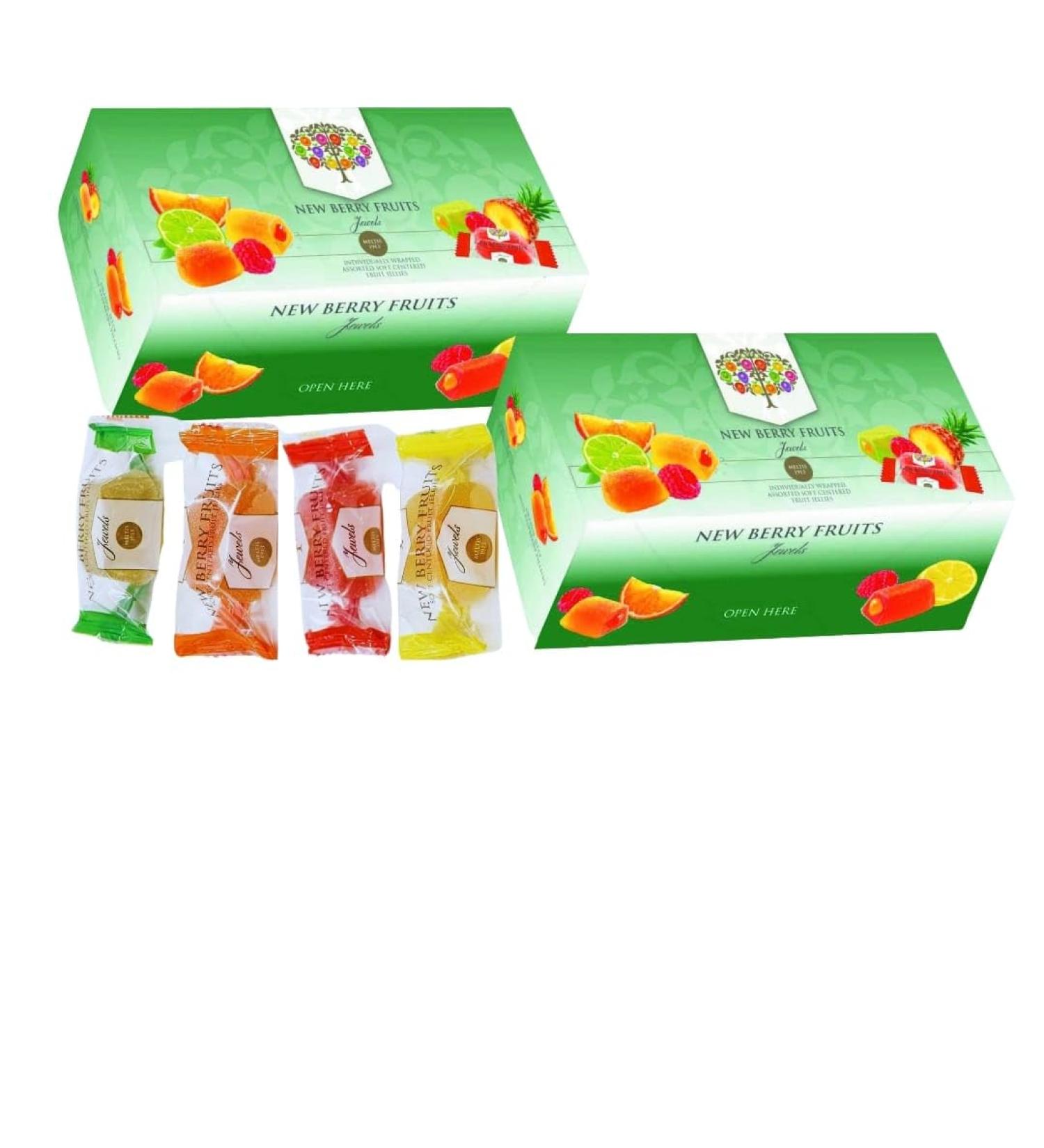 2 x New Berry Fruit Jewels 300grams - Assorted Soft Centred Fruit Jellies - Individually Wrapped Assorted Fruit Jewels - Buy Online on SooperMarket.com