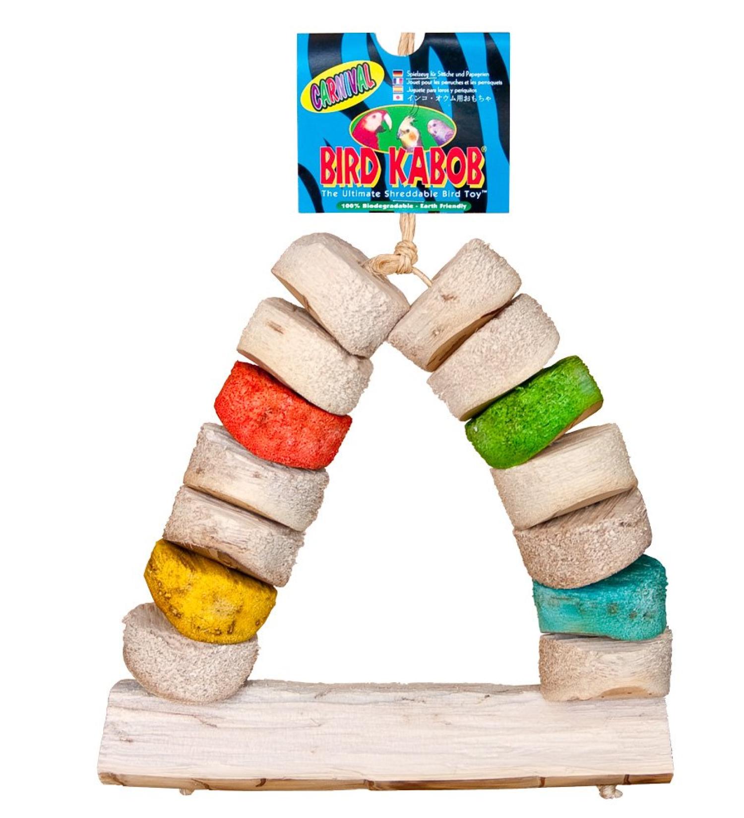 Bird Kabob 8-1/2-Inch Carnival Chewable Perch