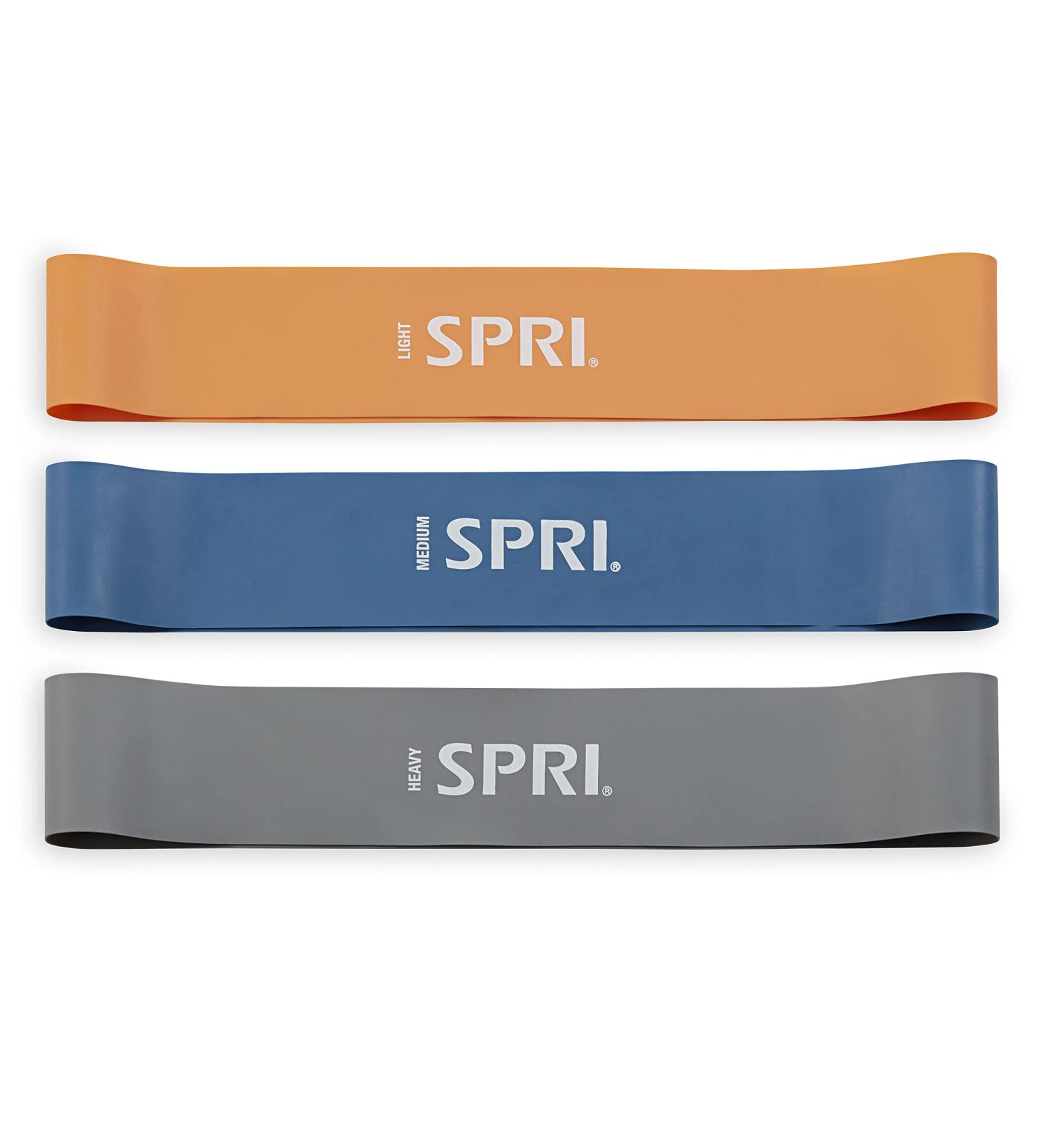 SPRI Mini Loop Bands 3-Pack | Resistance Band Set for Flexibility & Endurance | Light Medium & Heavy Workout Bands for Lower Body Fitness - Buy Online on SooperMarket.com