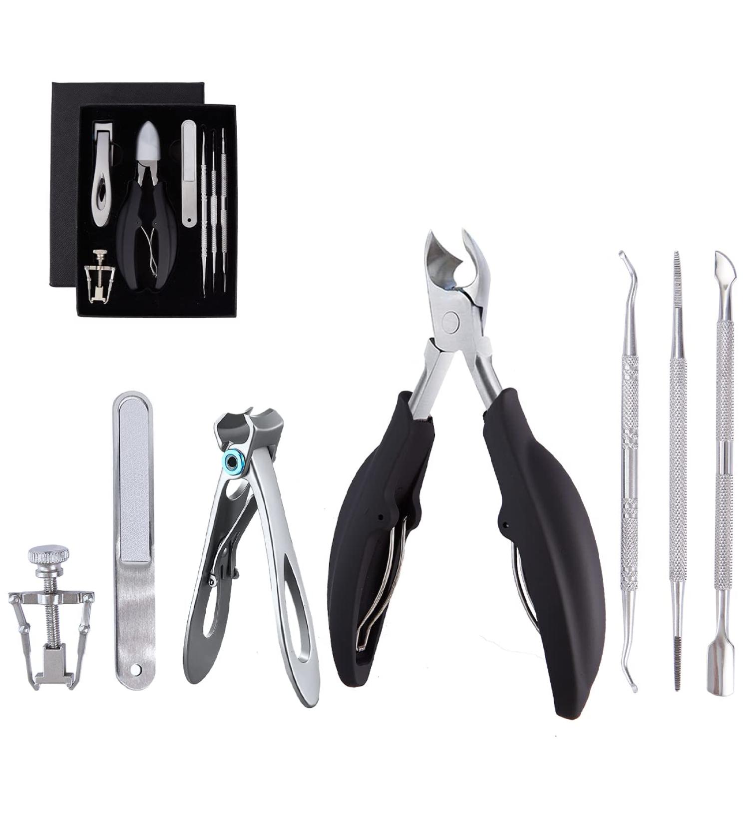 Ingrown Toenail Clippers Kit for Seniors/Adults by OOSOFITT - Wide Jaw Opening Nail Clipper for Thick Nails - Pedicure Tool for Ingrown/Thick Nails - Buy Online on SooperMarket.com