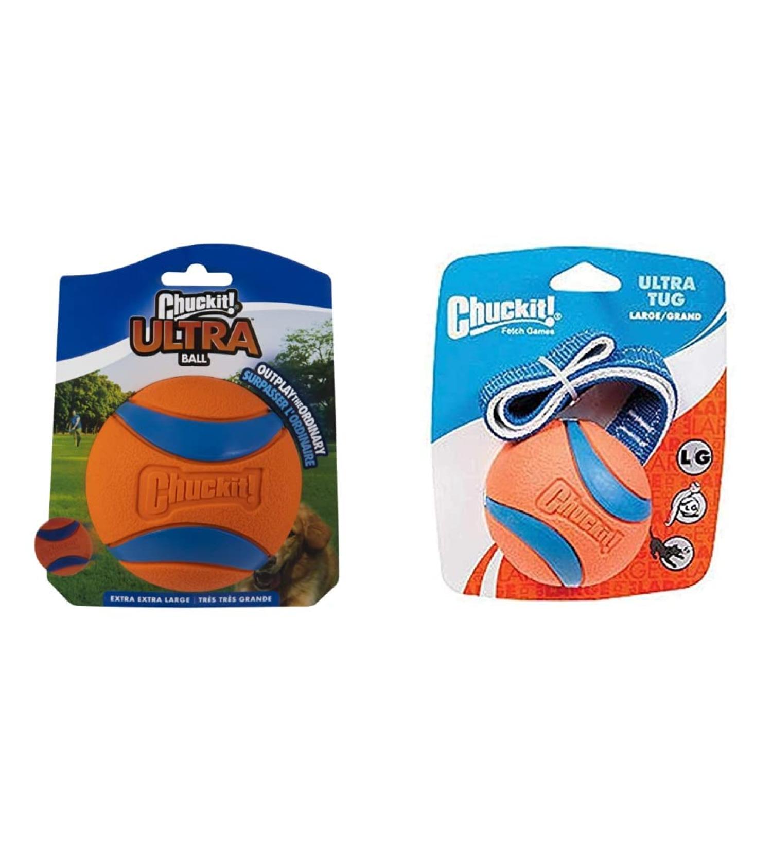 Buy Chuckit! Ultra Ball XXLarge & Ultra Tug Large Bundle - Premium Dog Toys for Active Pets - International Shipping Available - Buy Online on SooperMarket.com