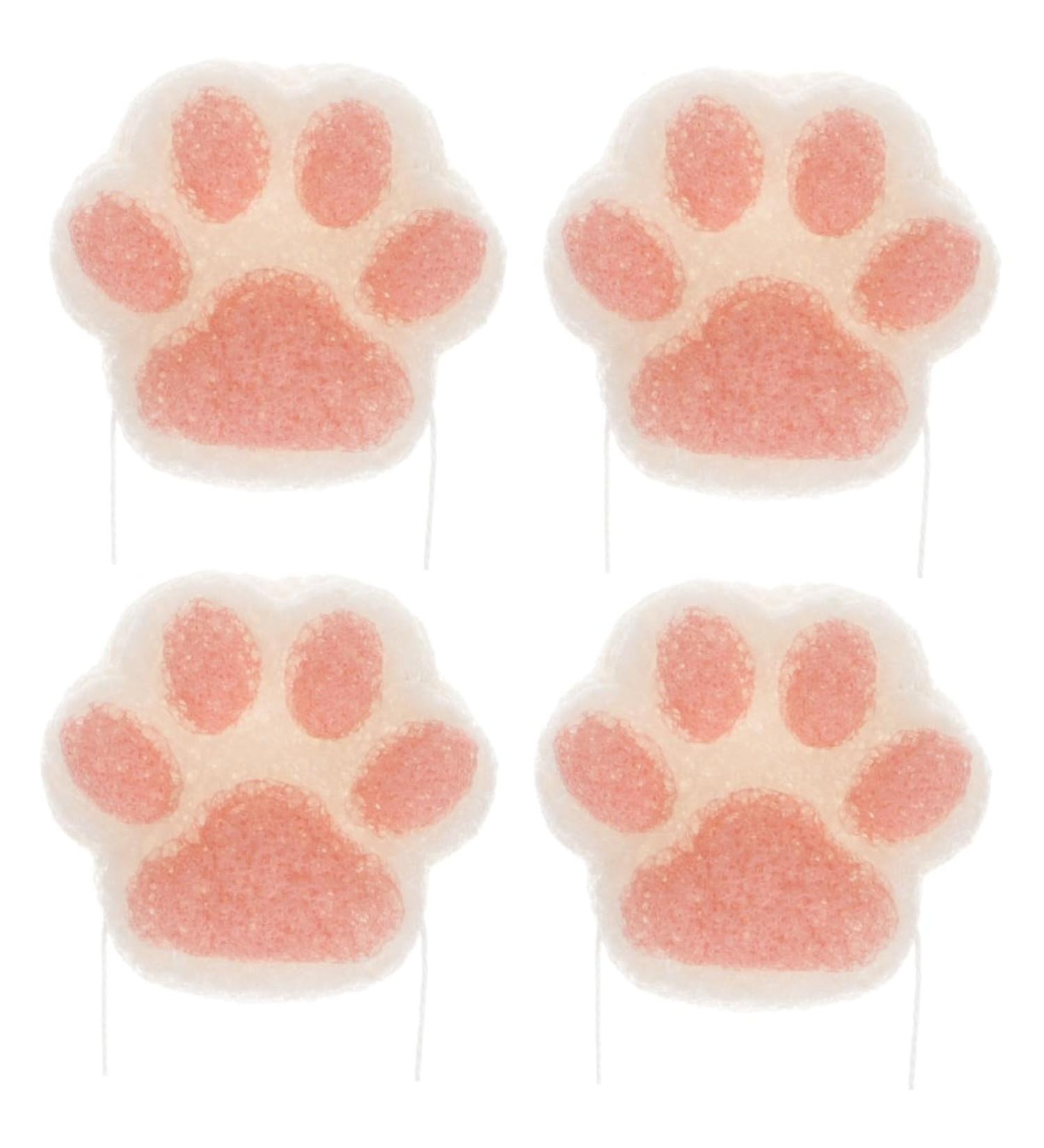NOLITOY 4pcs Baby Facial Sponge Set | Eco-Friendly Bath & Shower Scrubber | Soft Loofah Sponges for Toddler Bath Time - Buy Online on SooperMarket.com