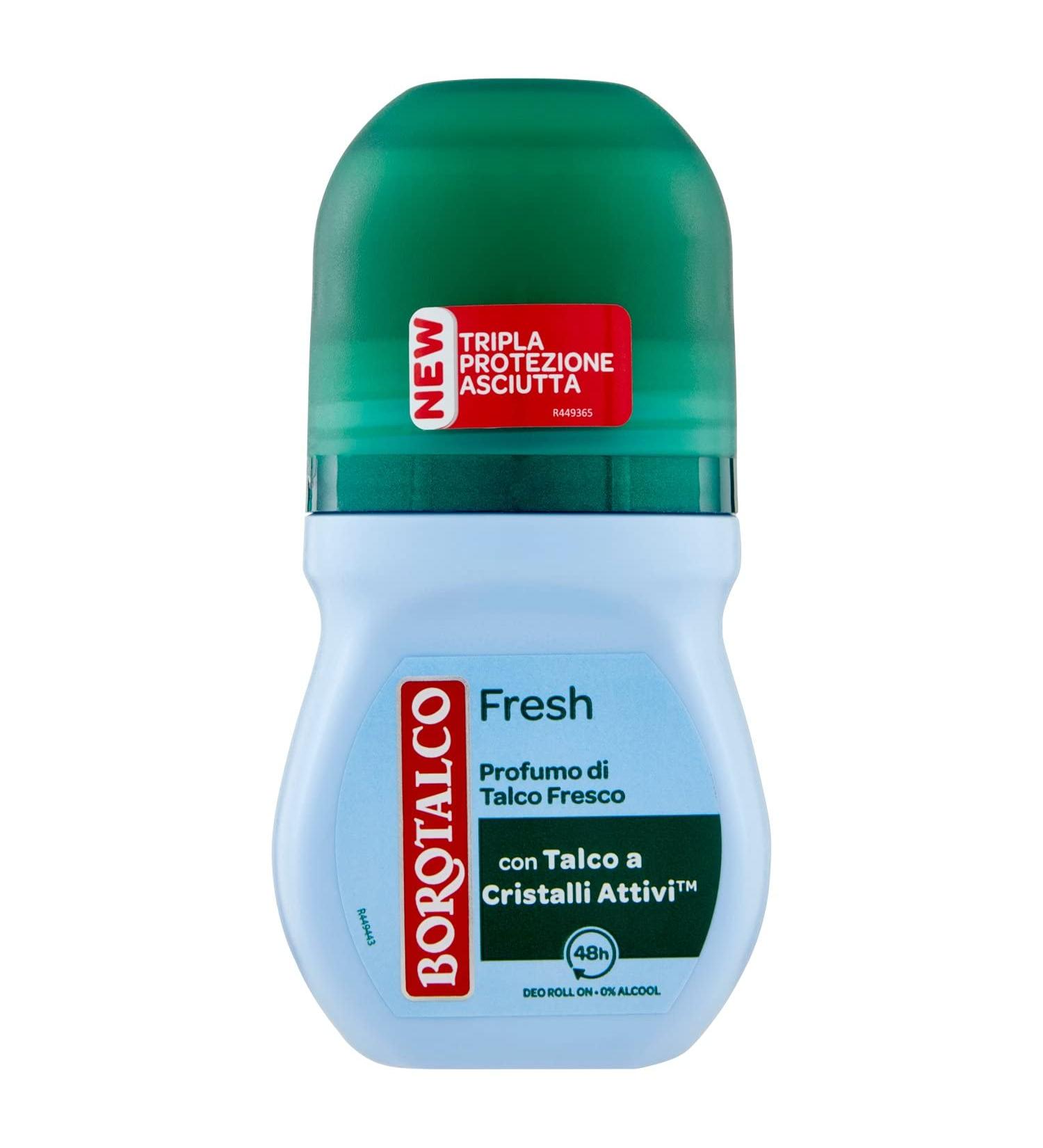 Buy Borotalco Deo Roll On Fresh Microtalc 50ml | Best International Shipping - Buy Online on SooperMarket.com