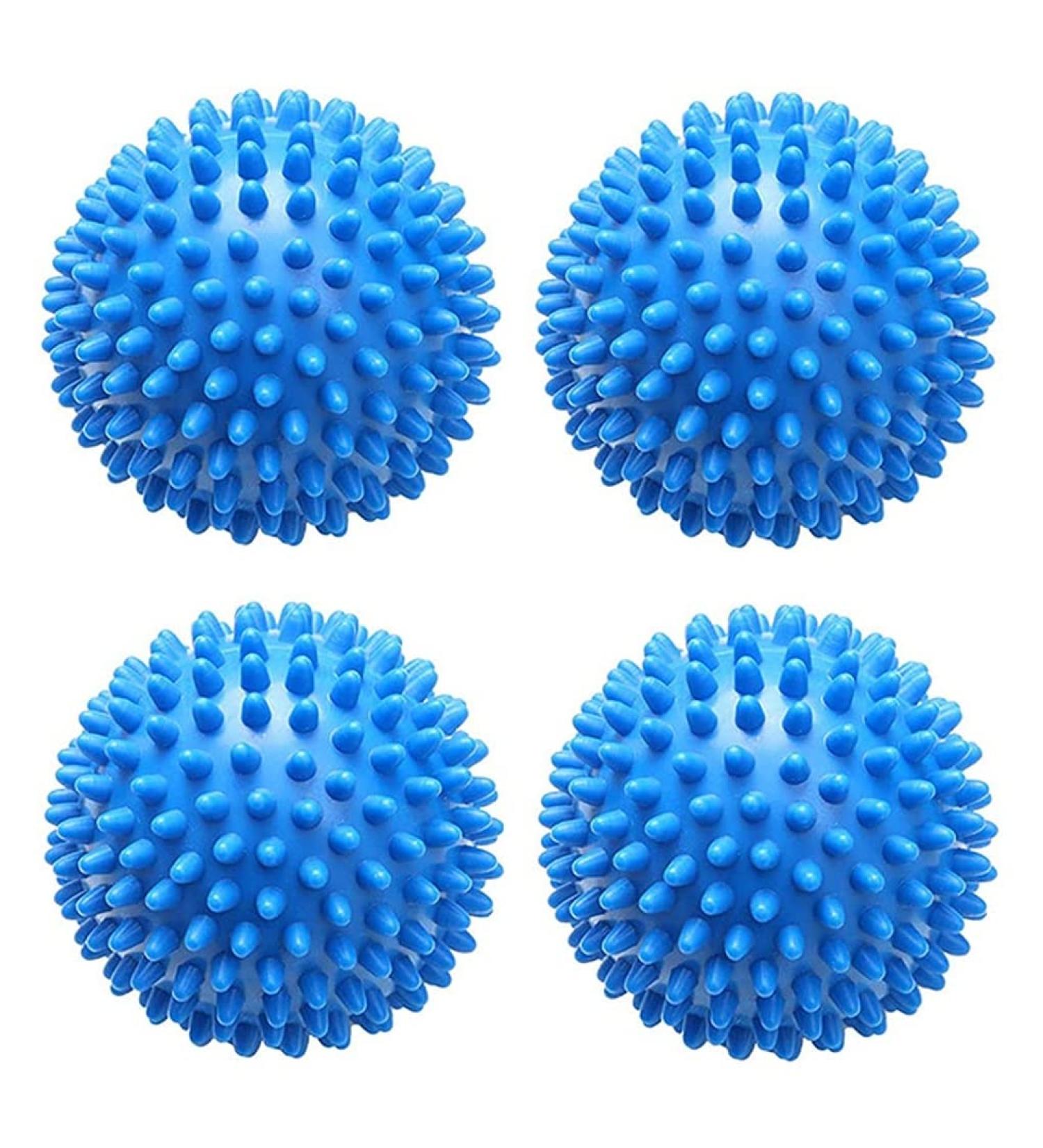 KOMUNJ 6 Pieces Dryer Ball Washing Ball for Washing Machine Balls for Fluffy Laundry Reusable Dryer Balls Laundry Tumble Dryer Drying Ball (Blue) - Buy Online on SooperMarket.com