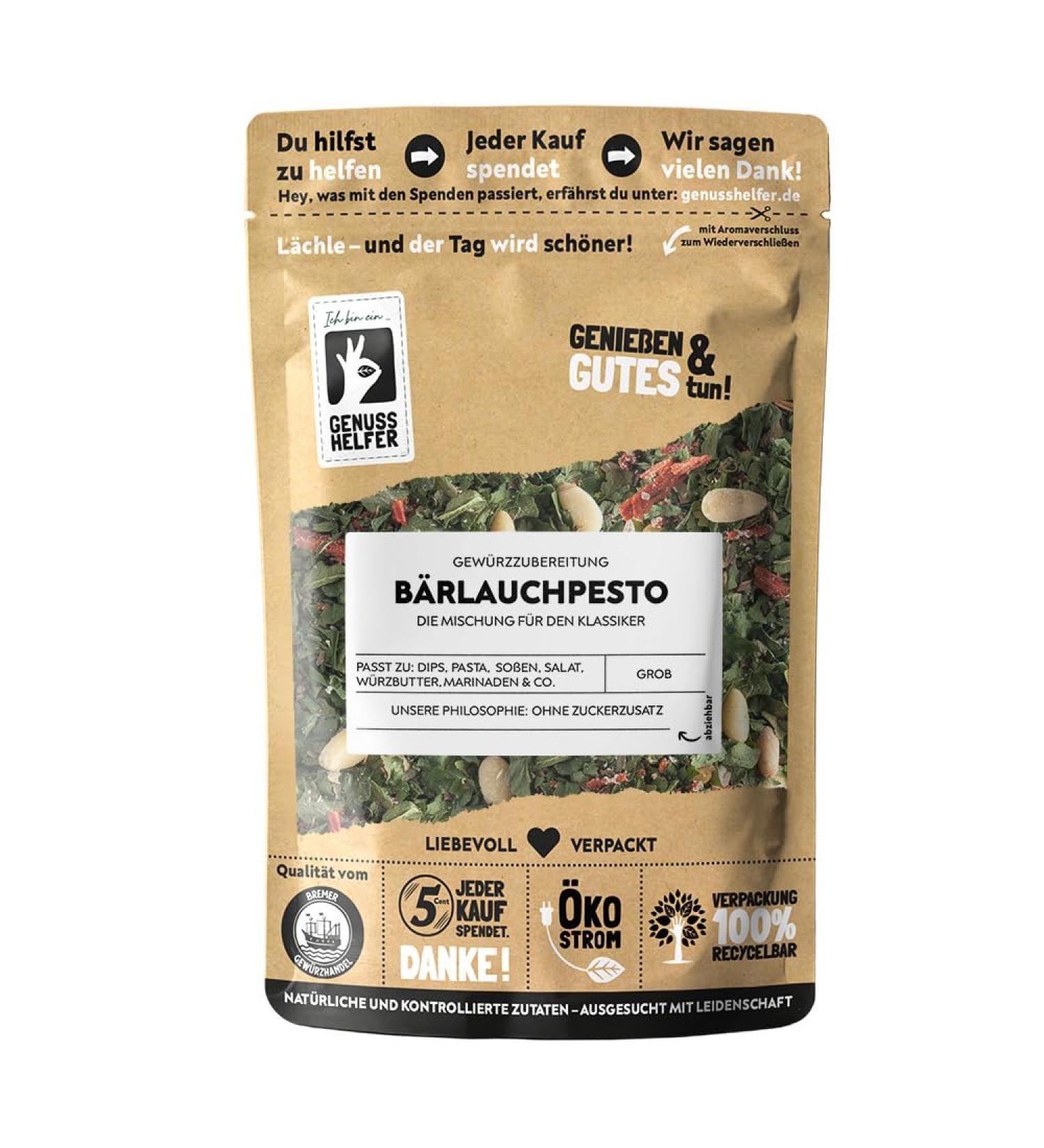 Bremer Gew rzhandel Wild Garlic Pesto Spice Mix 100g Artisan Pasta Sauce | Homemade Green Pesto - Buy Online on SooperMarket.com