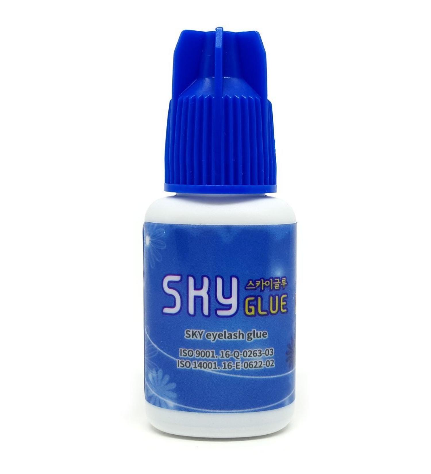 Super Strong SKY D+ Eyelash Extension Glue 5ml | Professional Black Adhesive for Long-Lasting Lash Extensions | Fast Drying & 4-6 Week Retention - Buy Online on SooperMarket.com