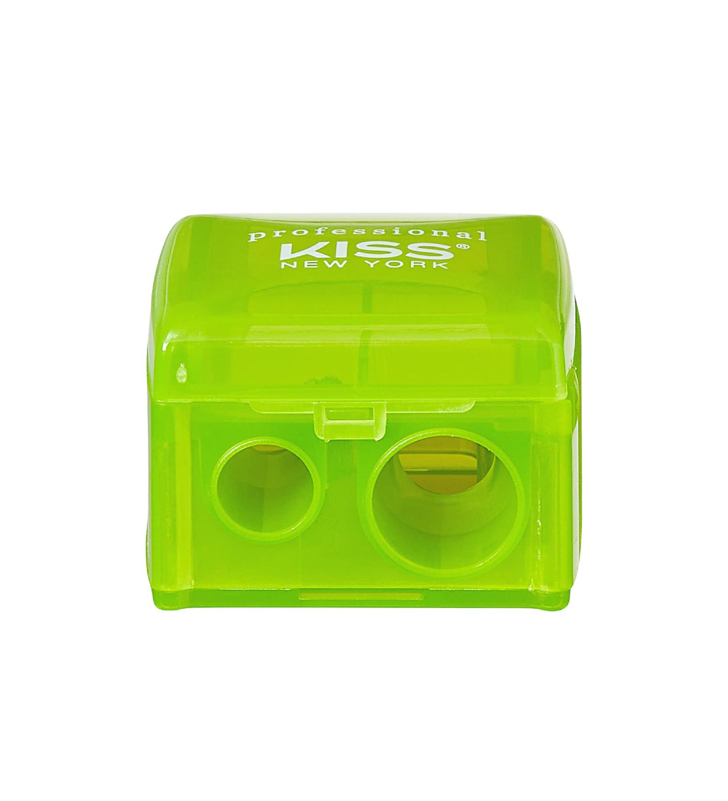 Kiss New York Professional Duo Pencil Sharpener - Convenient Essential Tool for Eye and Lip Liner - Easy to Clean and Compact - Buy Online on SooperMarket.com