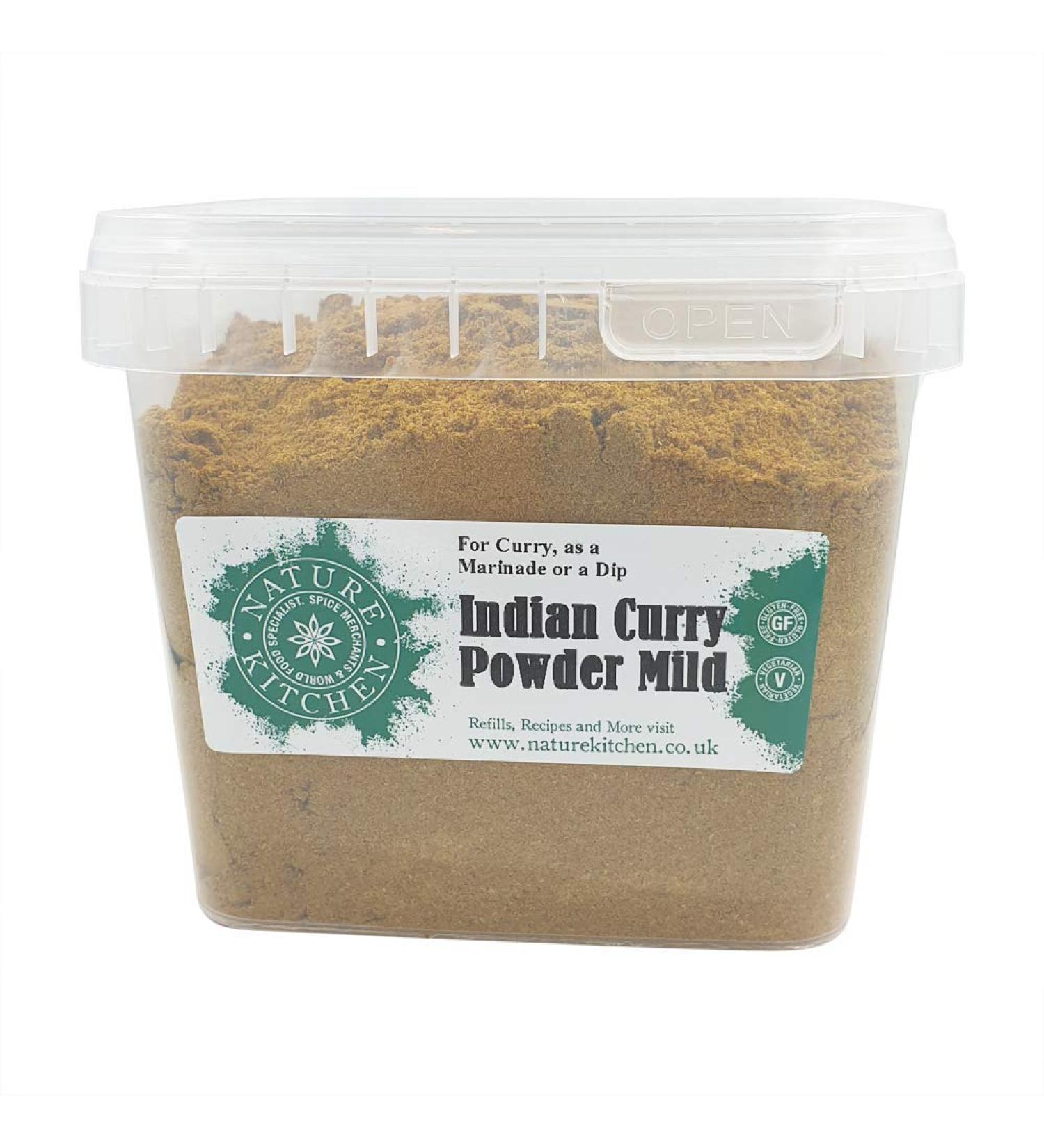 Nature Kitchen Curry Powder Mild 500g - Gluten-Free Vegan Seasoning for Everyday Cooking - Ideal for Marinades, Sauces, Frying, Baking, Grilling - Buy Online on SooperMarket.com