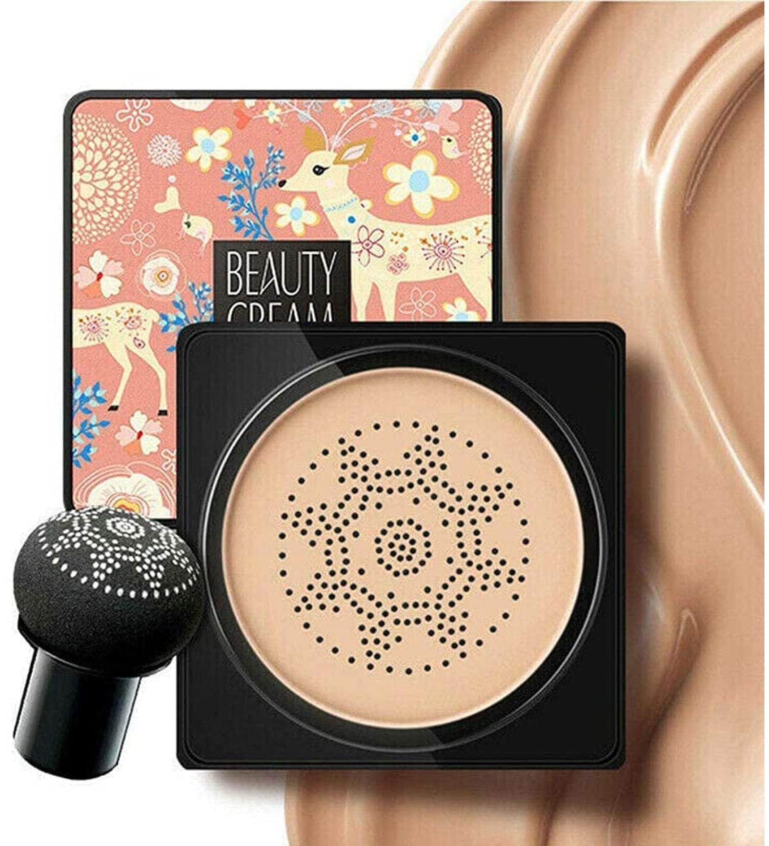 Natural Mushroom Head Air Cushion BB Cream Foundation for Flawless Moisturized Skin - Buy Online on SooperMarket.com