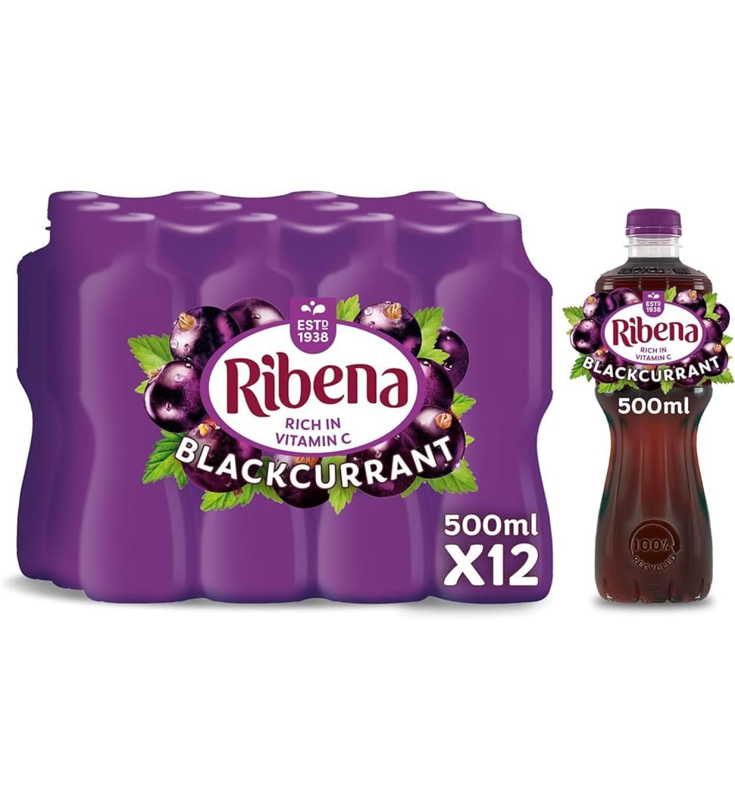 Ribena Blackcurrant Juice Drink 500ml (12) - Buy Online on SooperMarket.com