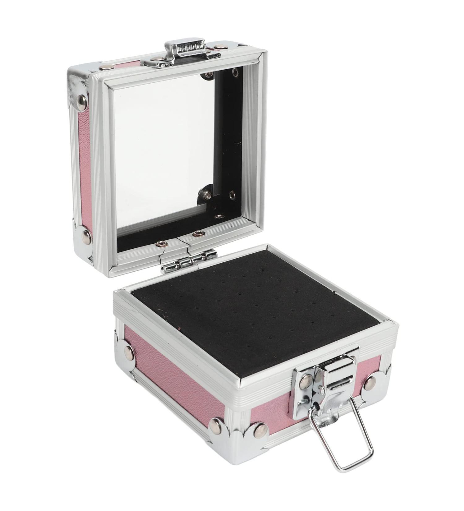 Nail Drill Bits Holder Container 25 Holes Aluminum Alloy Nail Grinding Bits Storage Box Organizer (Pink) - Buy Online on SooperMarket.com