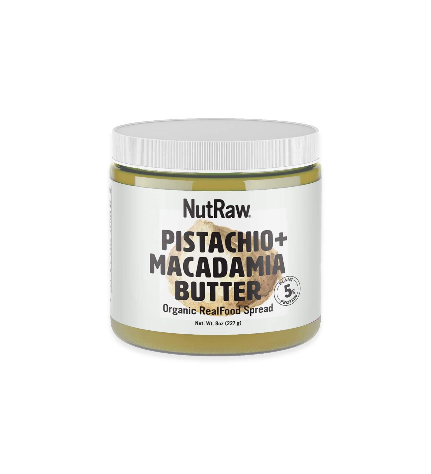 Nutrawbar Organic Superfood Spread - Raw Pistachio + Macadamia Butter - 8oz (1 Pack) - Buy Online on SooperMarket.com