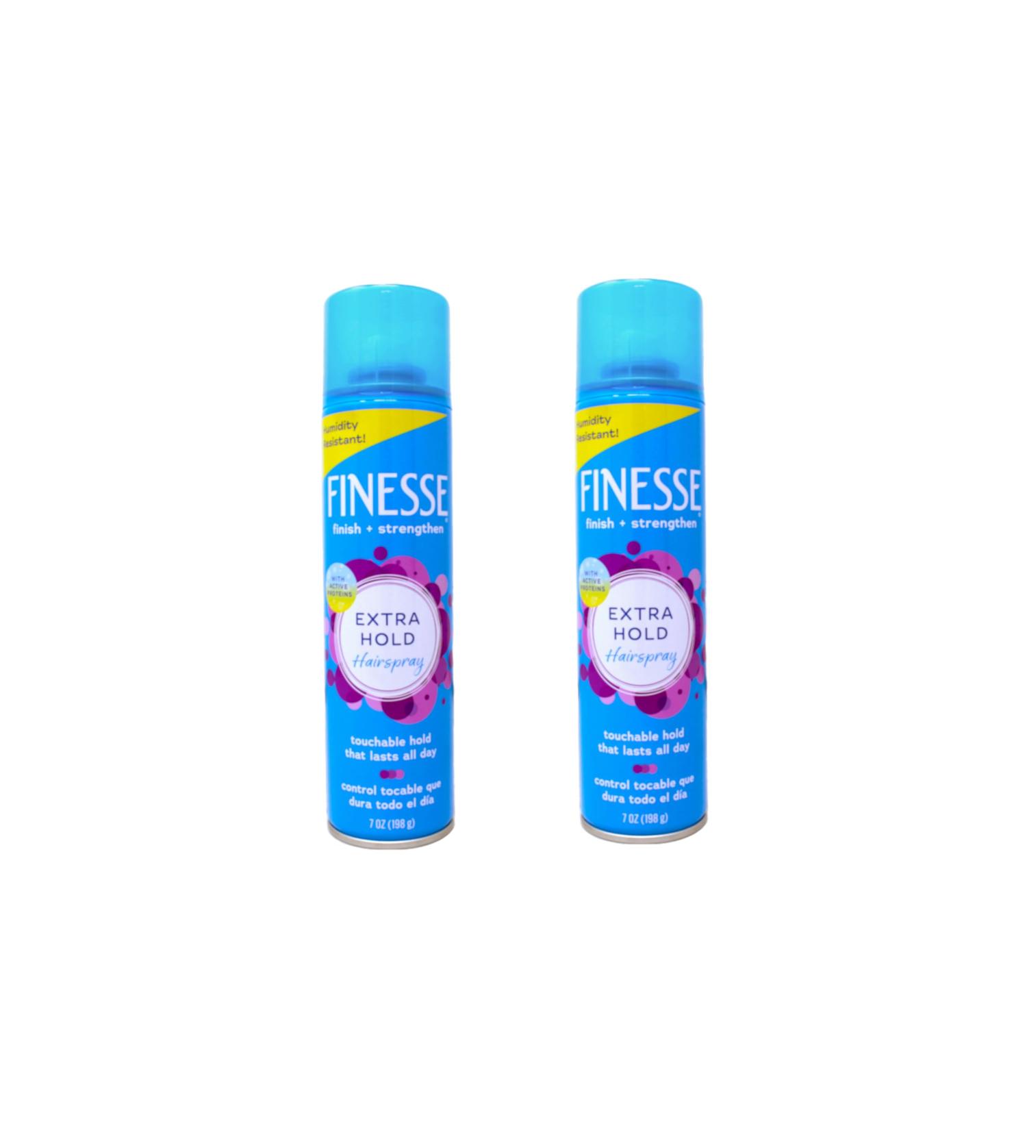 Finesse Extra Hold Unscented Aerosol Hairspray 7 oz (Pack of 2) Unscented 7 Ounce (Pack of 2) - Buy Online on SooperMarket.com