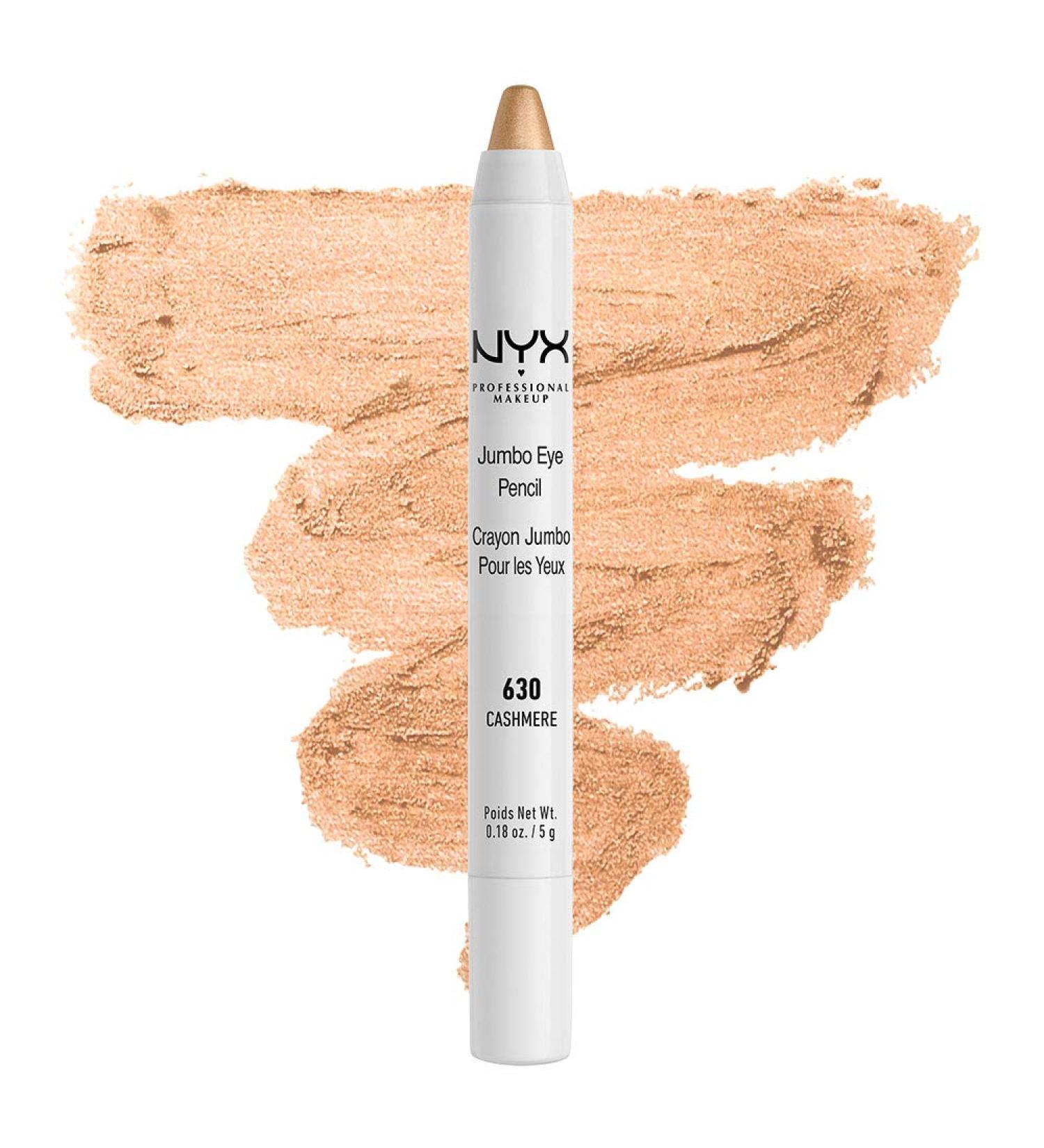 NYX Jumbo Eye Pencil - Cashmere: Shimmery Champagne Eyeshadow & Eyeliner - Buy Online on SooperMarket.com