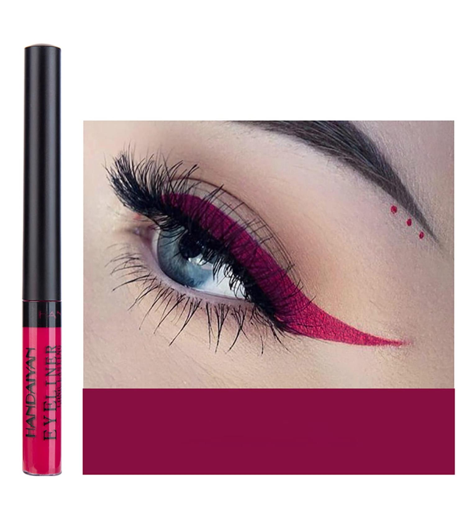 DekRion Liquid Eyeliner | Matte Colored | Waterproof High-Pigment | Pink-Purple - 1PC - Buy Online on SooperMarket.com
