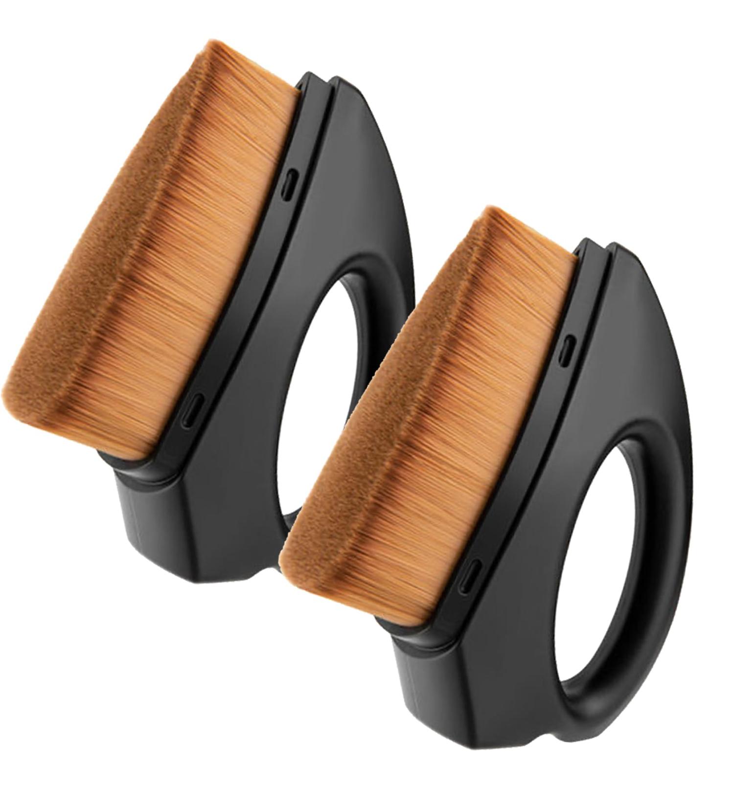 2Pcs Sunscreen Applicator for Kids Makeup Brush Brush Iron Shape Fiber Sunscreen Applicator with Protective Cap Soft Brush on Sunscreen Easy to Apply for Kids - Buy Online on SooperMarket.com