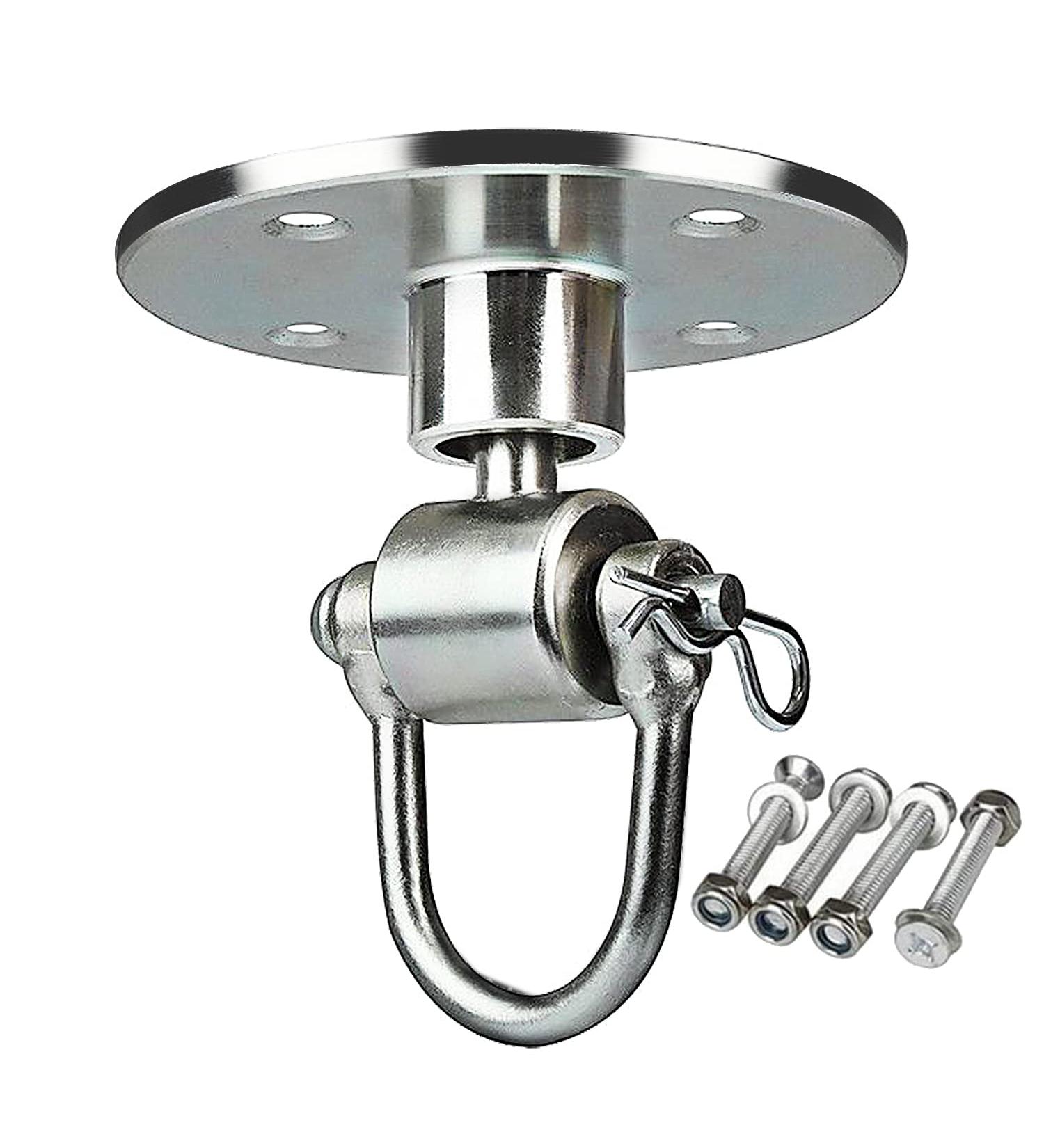 Kesywale Heavy Duty Speed Bag Swivel Ceiling Mount Hook for Punching Bags - Silver - Buy Online on SooperMarket.com