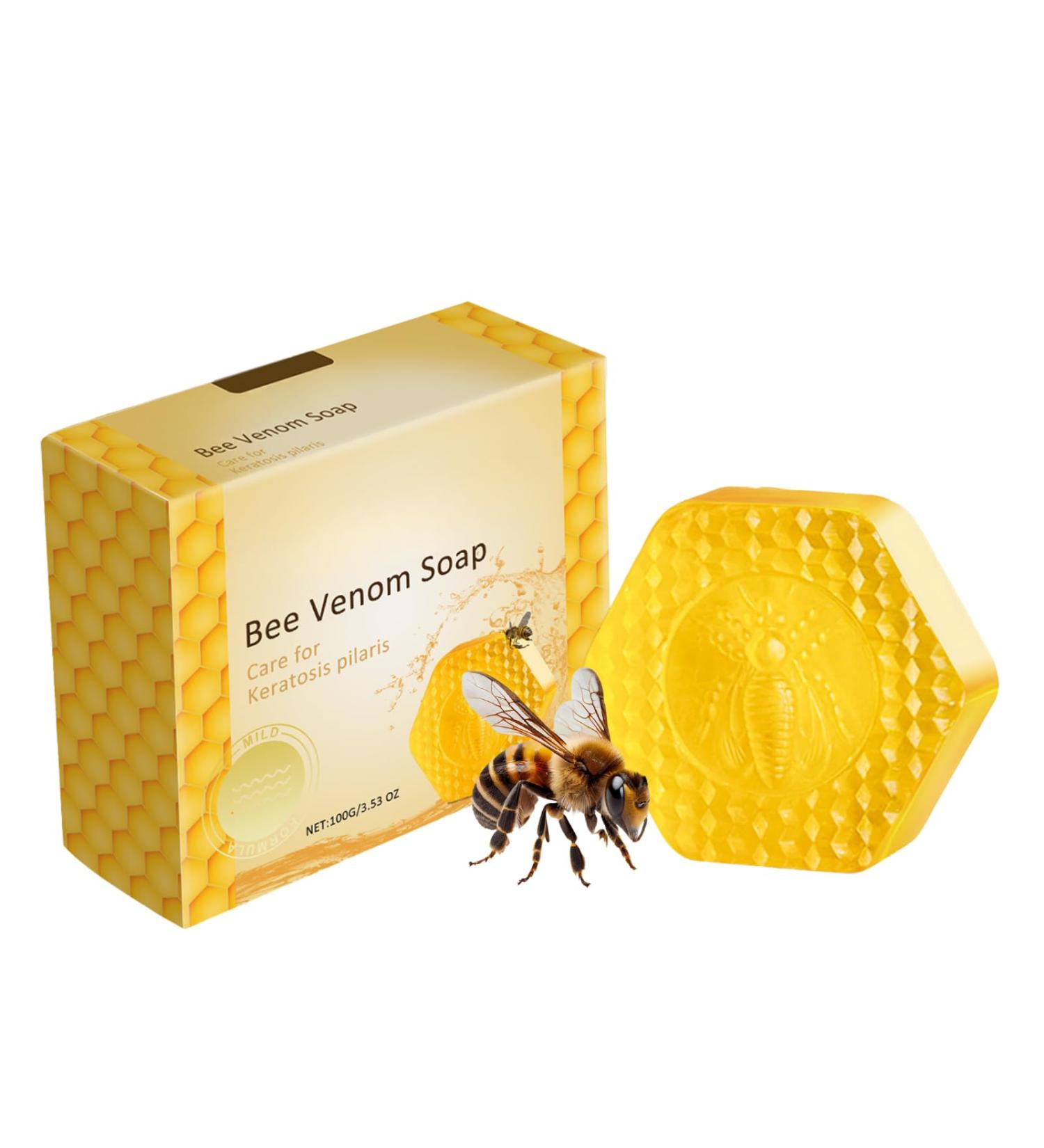 Bee Venom Skin Lightening Soap Bee Venom Soap Bar for Dark Spot Cleansing Soap Bee Venom Body Soap Face Soap Bar Natural Soap Bar Brighten Skin Tone Unclogs Pores Soothing Moisturising - Buy Online on SooperMarket.com