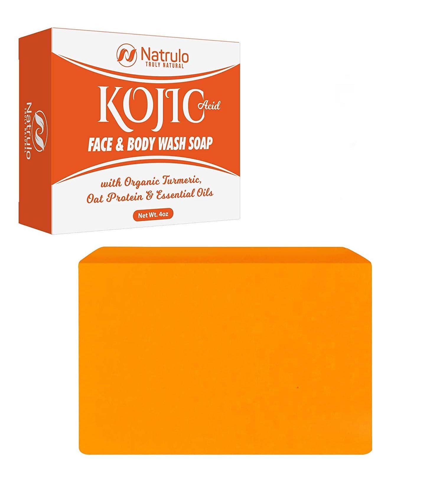 Kojic Acid + Turmeric Soap Bar - Brighten Skin Tone, Even Complexion - 4oz Made in USA - Buy Online on SooperMarket.com
