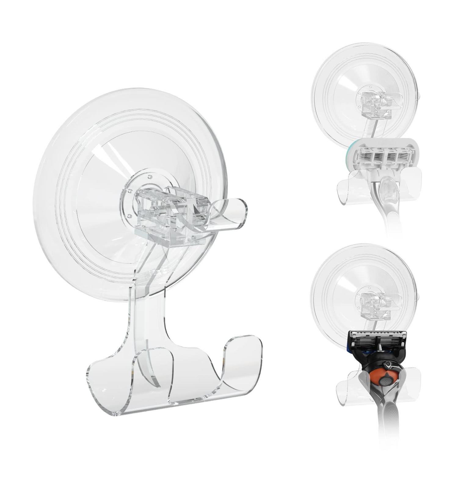 Linkida 3 Series Pack Razor Holder for Shower - Suction Wall Mount for Venus Platinum Fusion 5 Proshield ProGlide & MACH 3 Classic - Ideal Bathroom Organizer - Buy Online on SooperMarket.com