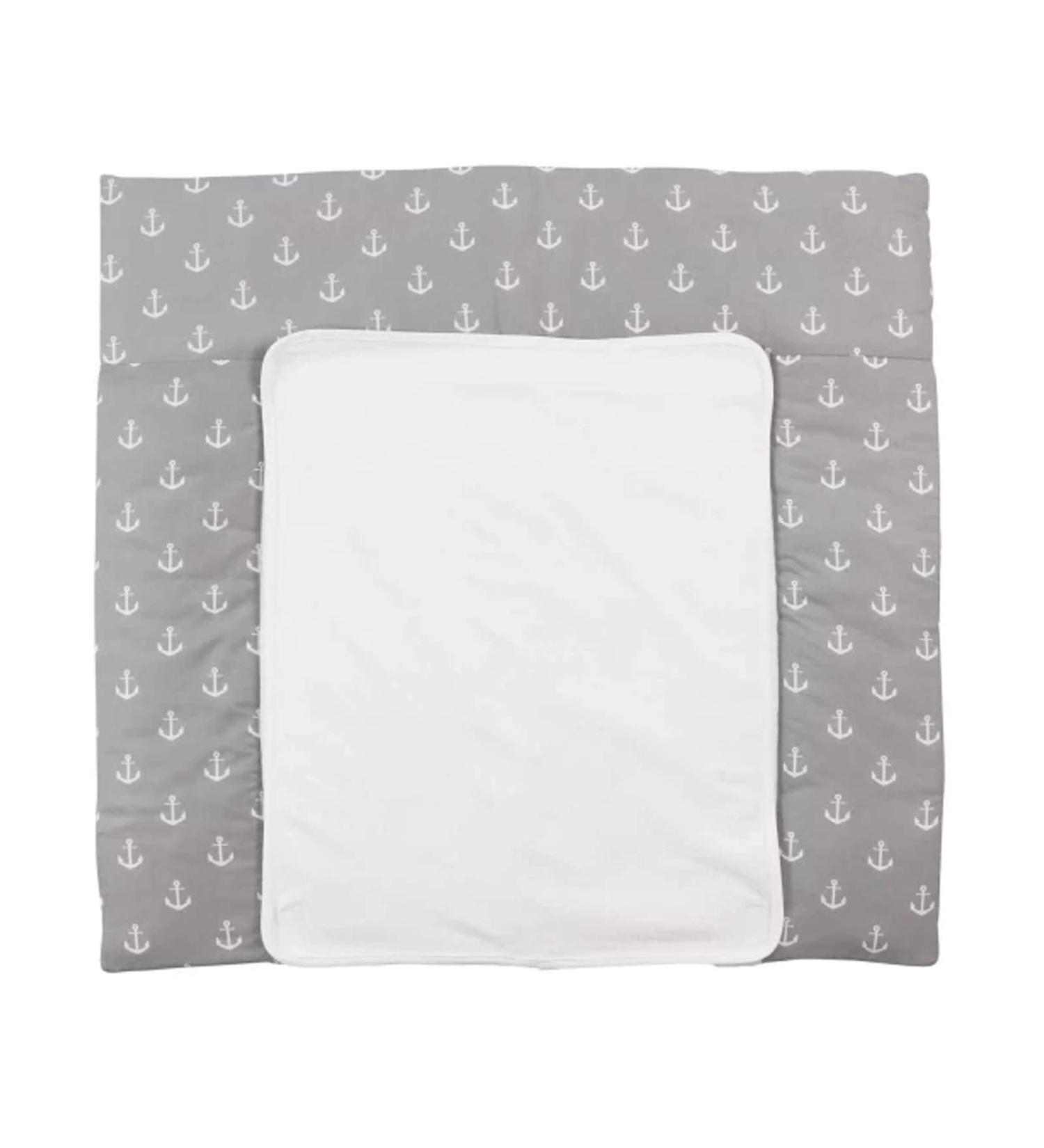 Puckdaddy Greta Anker Pattern Diaper Pad 77x75cm | 100% Cotton | Oeko-Tex Checked | Soft & Safe Baby Essential | Optimal Comfort & Style - Buy Online on SooperMarket.com