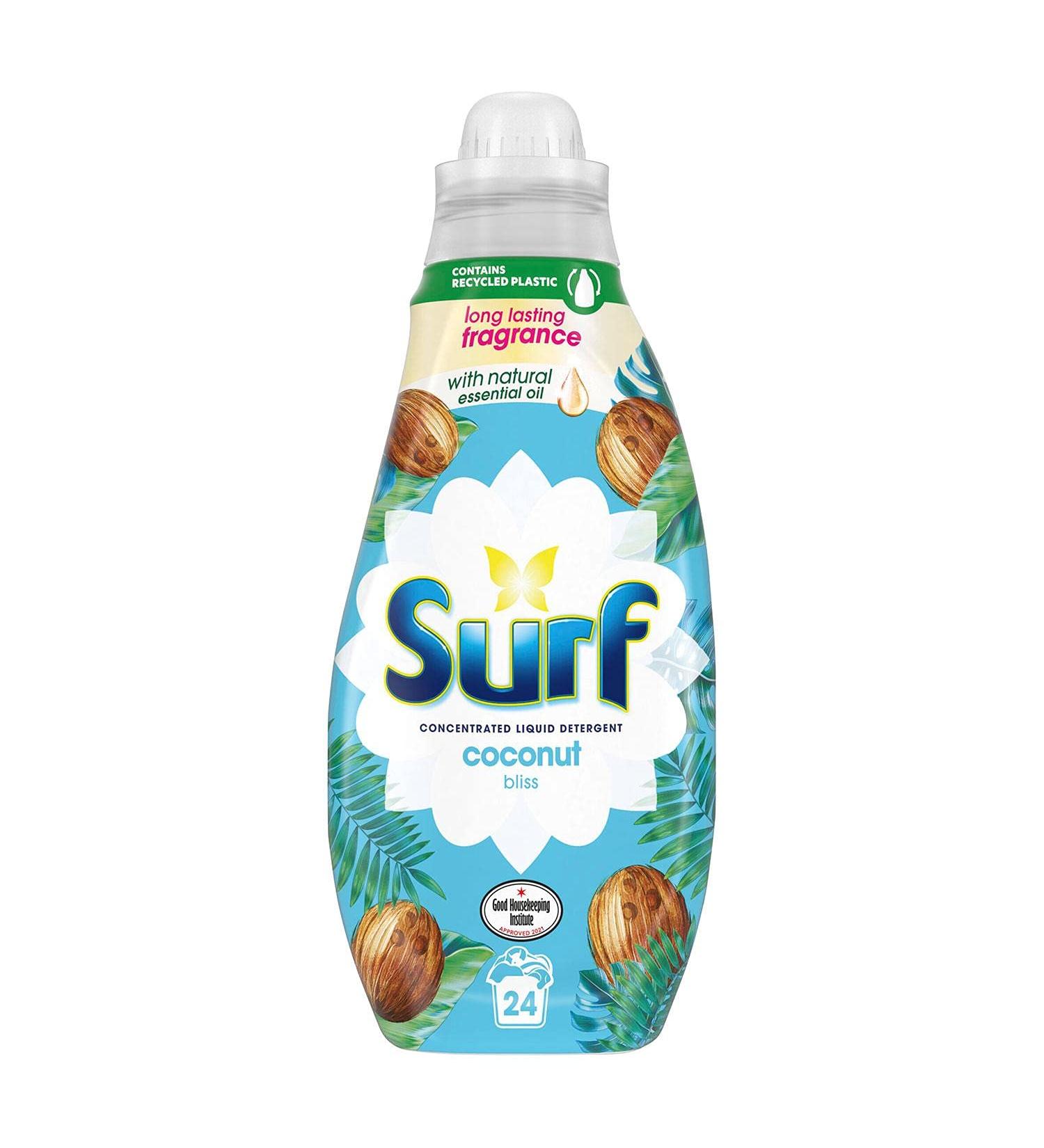 Surf Coconut Bliss Liquid Detergent 648ml - 24 Washes | 24 Count Pack - Concentrated Formula - Buy Online on SooperMarket.com