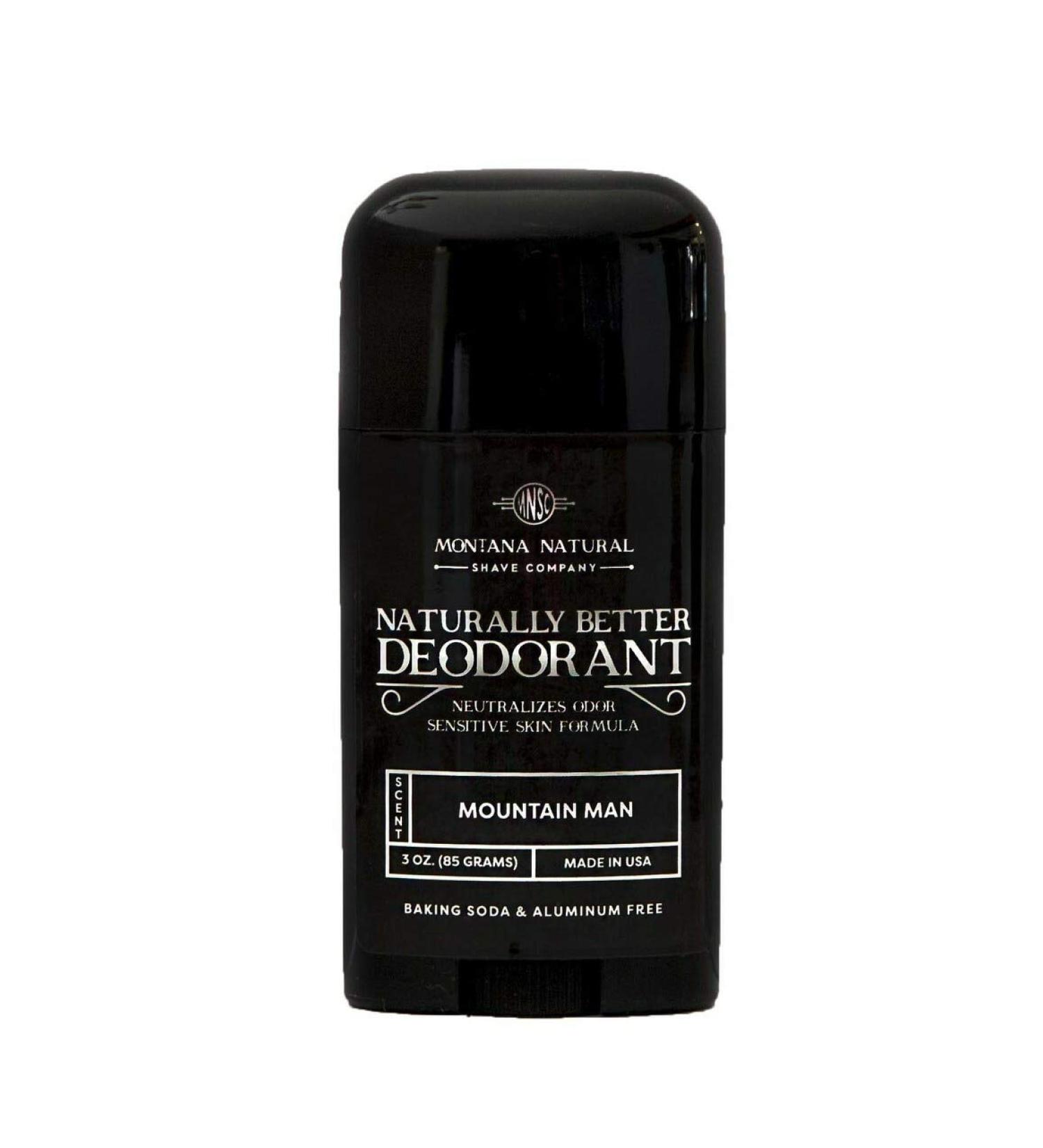 MNSC Mountain Man Deodorant - All-Natural Magnesium & Activated Charcoal Formula for Sensitive Skin - Aluminum-Free & Baking Soda-Free - Made in USA - Buy Online on SooperMarket.com