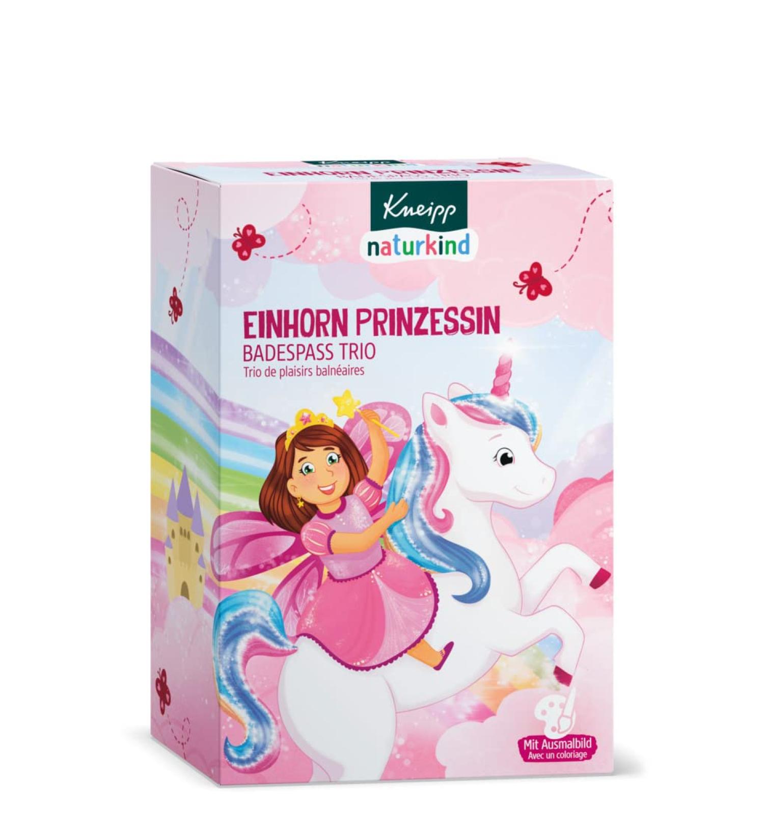 Kneipp Natural Child Einhorn Princess Set - Sparkling Pool Crystals Crackling Bathing Dust & Sea Foam Fun for Kids - 85g 60g & 40ml - Buy Online on SooperMarket.com