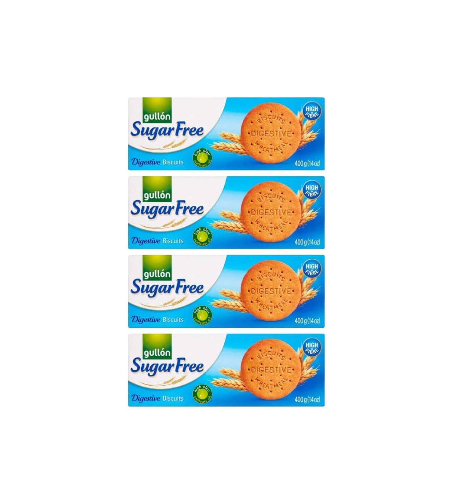 Biscuit Bundle Containing Gullon Sugar Free Digestives 400g (4 Pack)