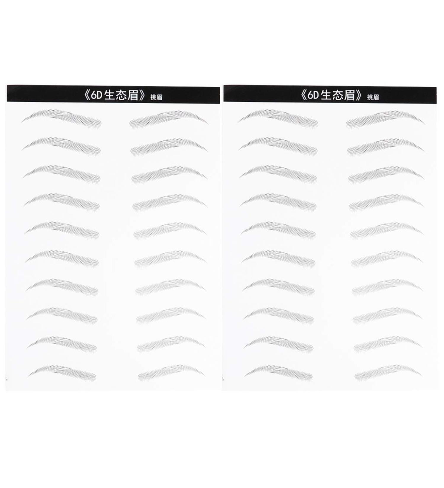 Solustrie 20 Pairs Waterproof Eyebrow Stickers - Durable Authentic Forehead Shaper for Men & Women - Buy Online on SooperMarket.com
