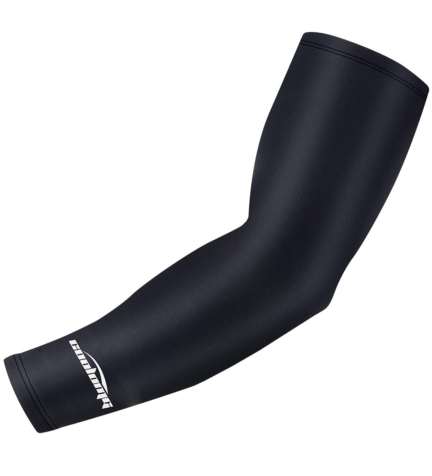 Coolomg Arm Sleeve - Compression Anti-UV Sports Armw rmer for Men & Women | Slipproof for Baseball Cycling Volleyball Basketball Running - XS Black - Buy Online on SooperMarket.com