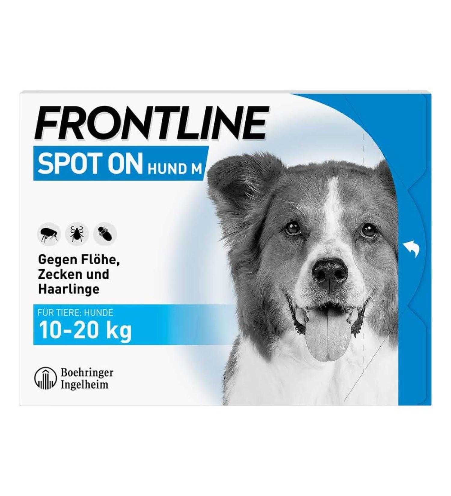 Frontline Spot On H 20 Solution for Dogs - 3 Pack (1.34 ml Each) | Effective Flea & Tick Treatment | International Shipping Available - Buy Online on SooperMarket.com