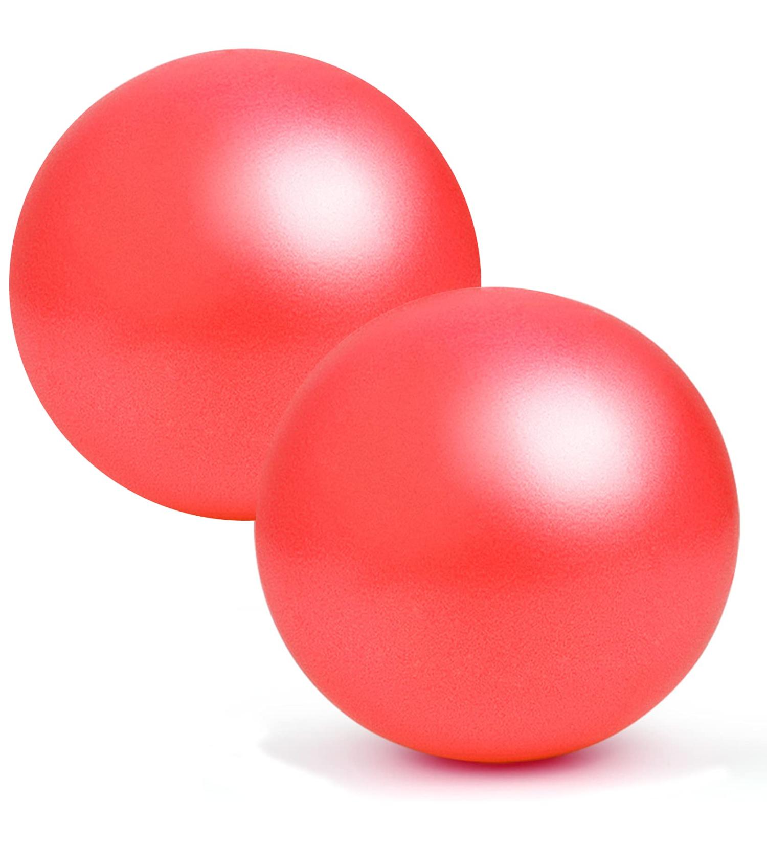 Mini Exercise Ball 9 Inch - Red Pilates & Yoga Ball for Core Training & Physical Therapy - Buy Online on SooperMarket.com