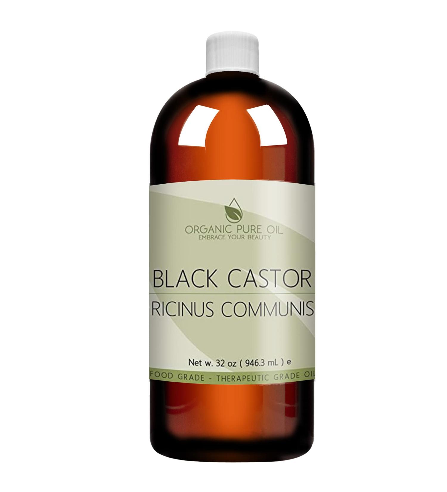 Jamaican Black Castor Oil 32 oz - 100% Pure Organic Cold Pressed, Chemical Free - Premium Grade for Hair, Body, Skin Care - Eyelash & Eyebrow Growth - Buy Online on SooperMarket.com